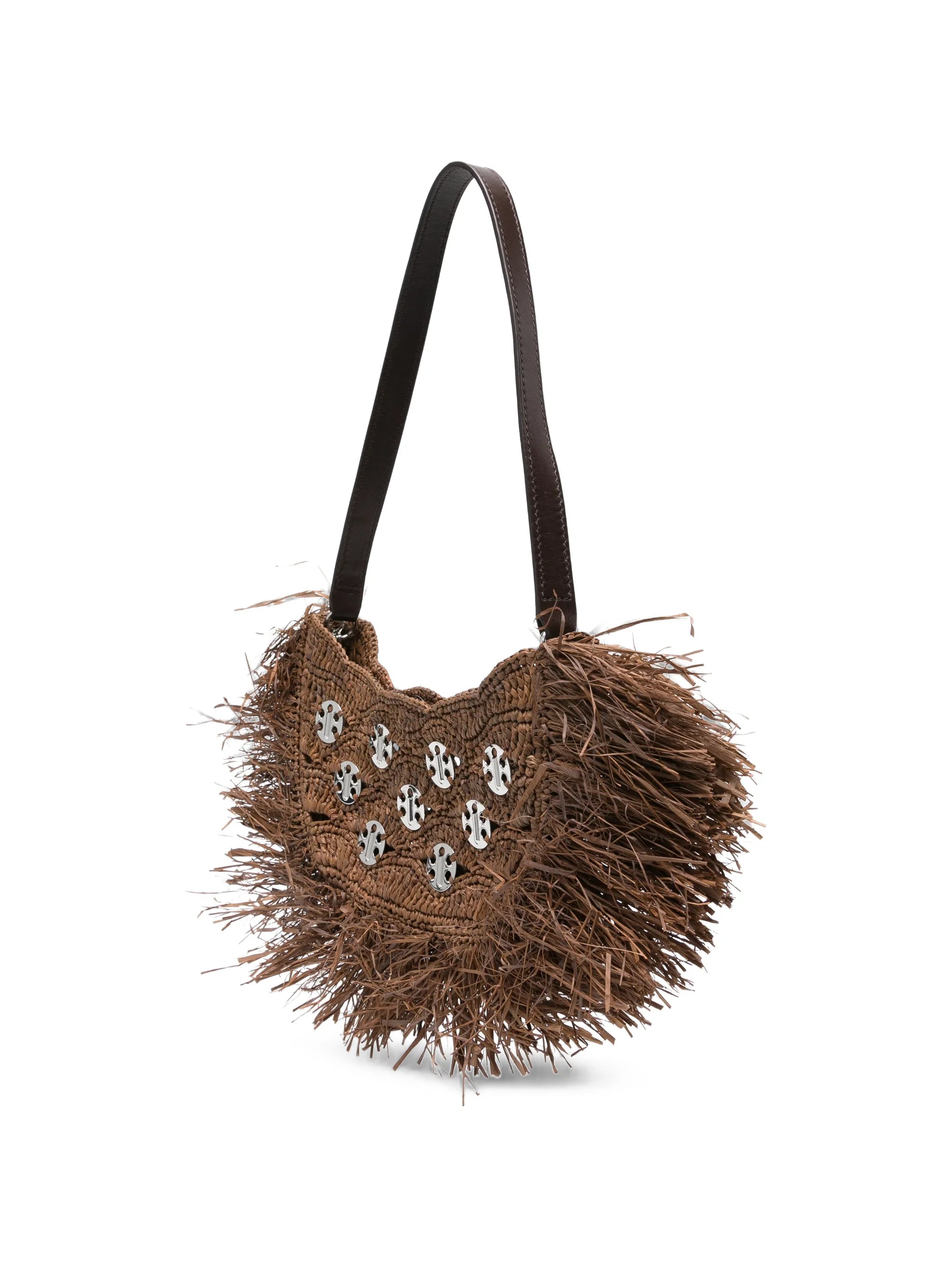 Crescent Moon fringed shoulder bag