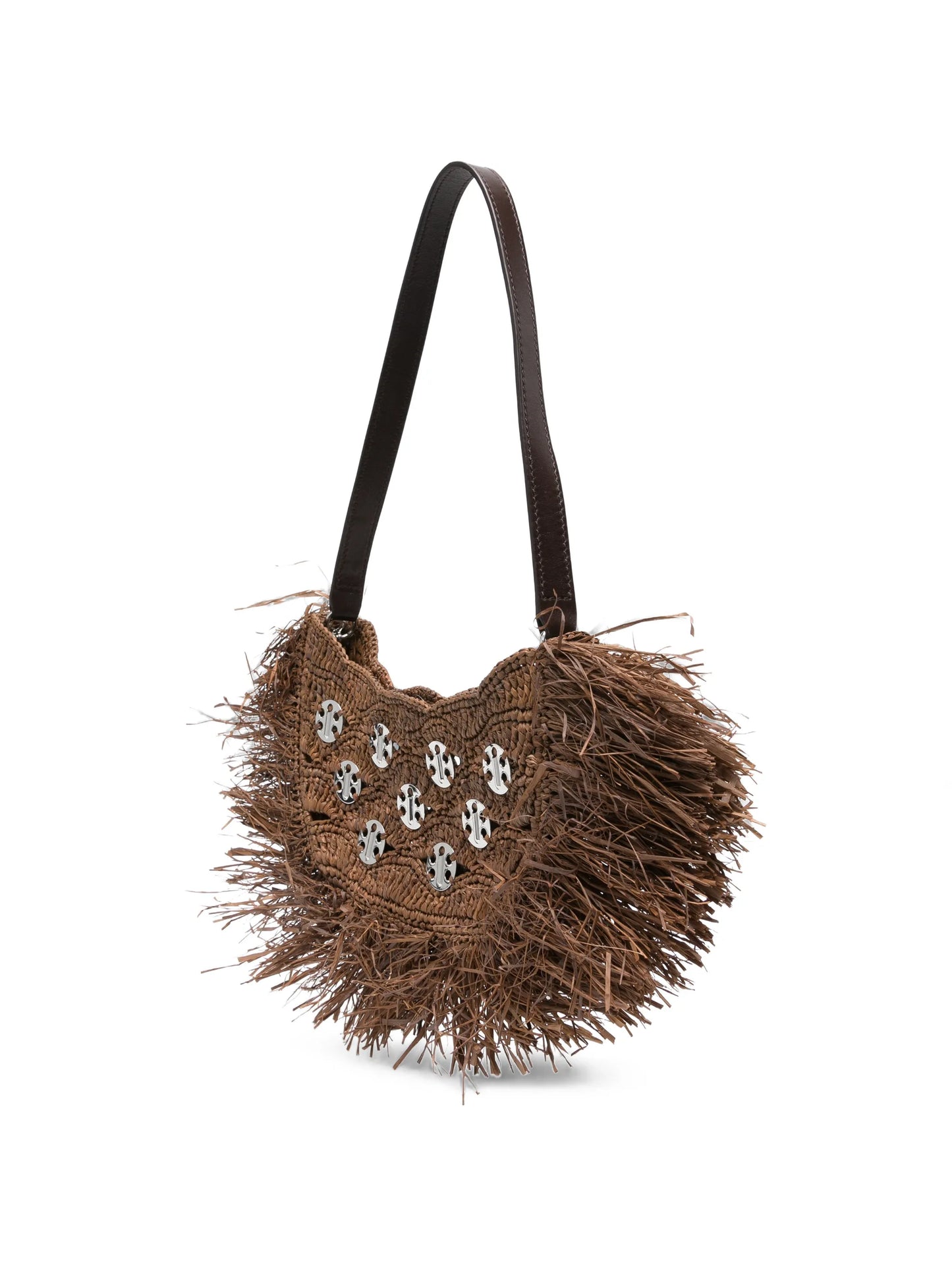 Crescent Moon fringed shoulder bag