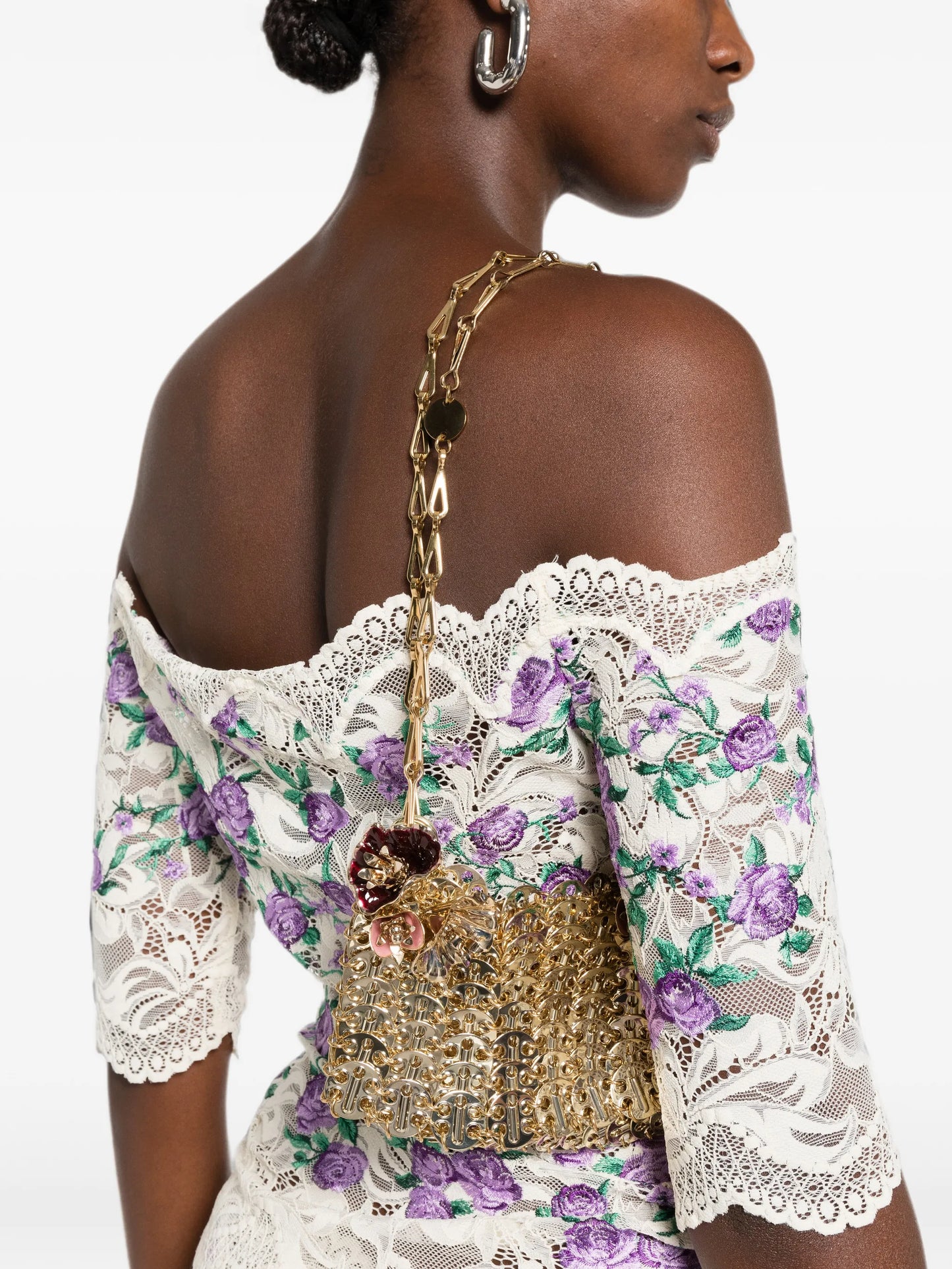 1969 flower-charm shoulder bag