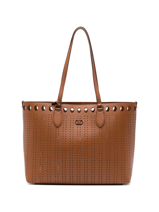 large Dottie laser-cut tote bag
