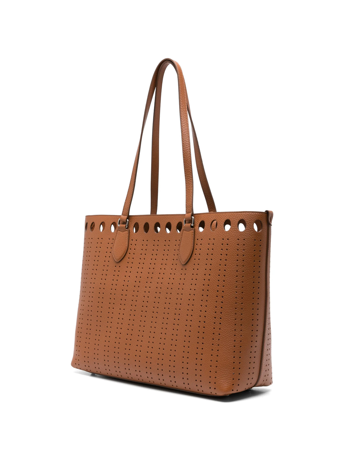 VLogo Signature perforated leather tote bag