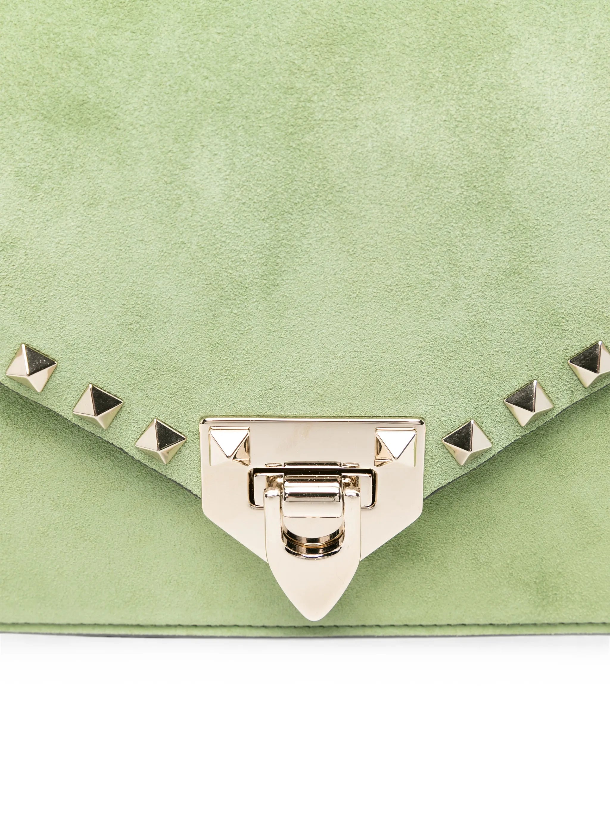 Rockstud leather shoulder bag