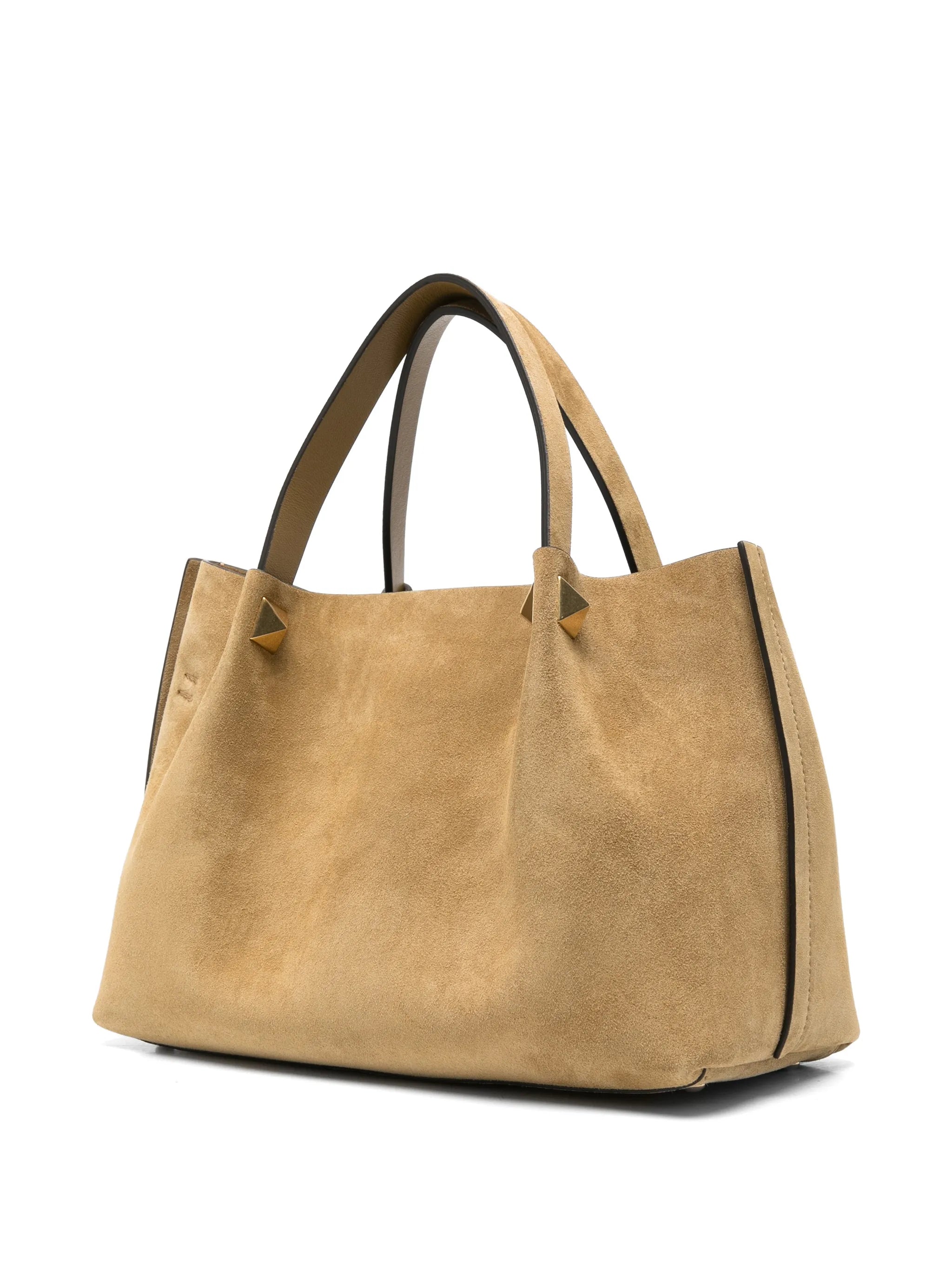 VLogo Signature suede tote bag