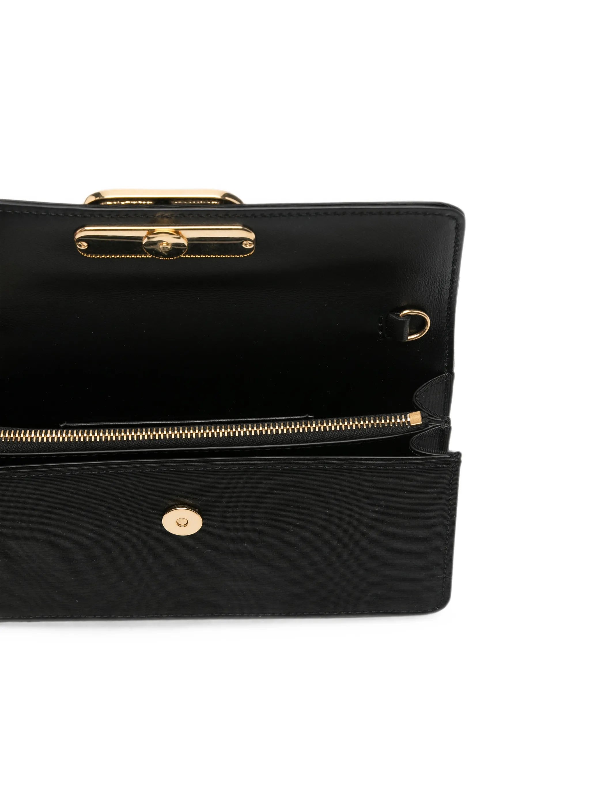 VLogo Signature moiré mini clutch bag