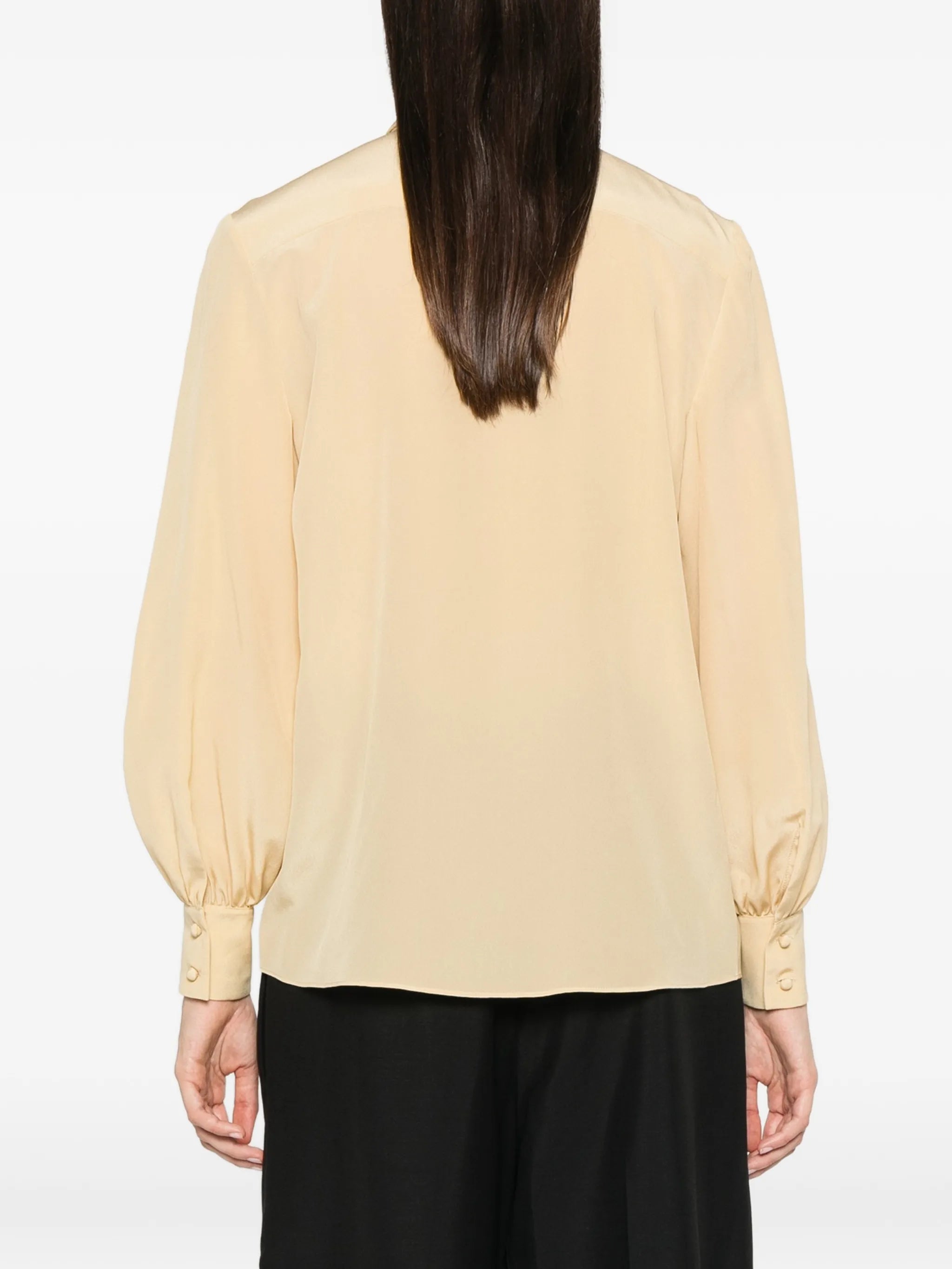 bow-detail buttoned shirt