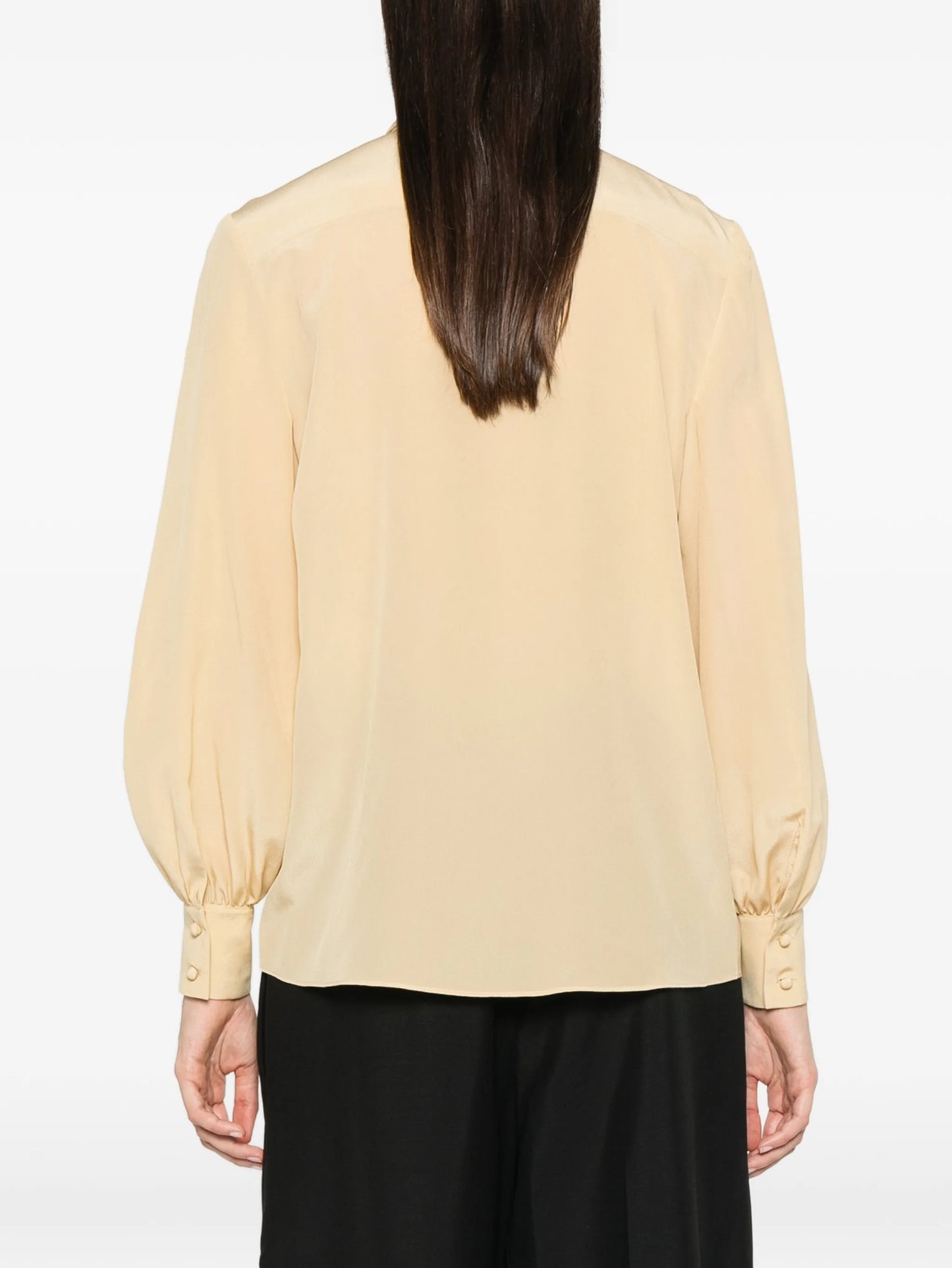 bow-detail buttoned shirt