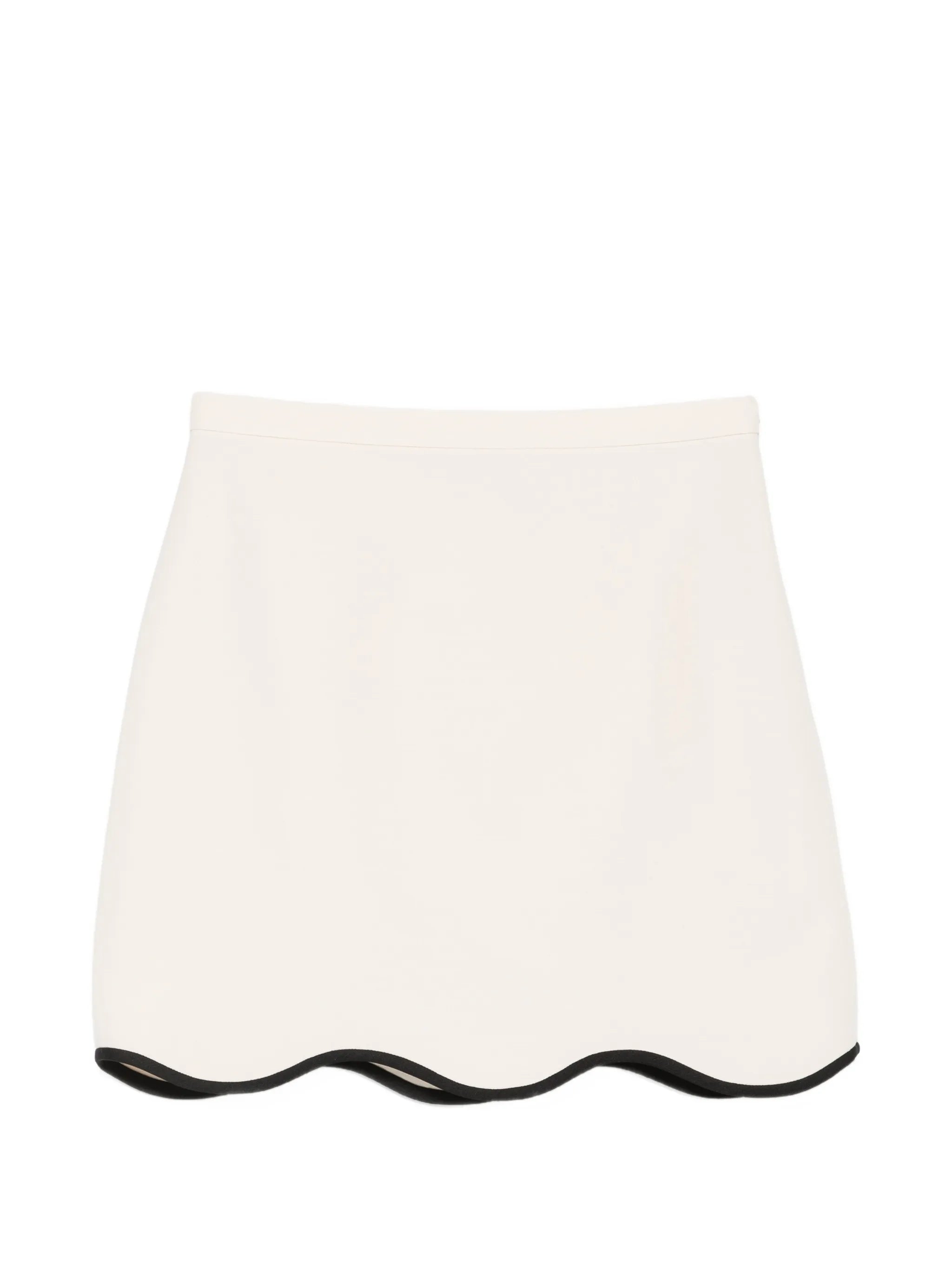 wave-hem mini skirt