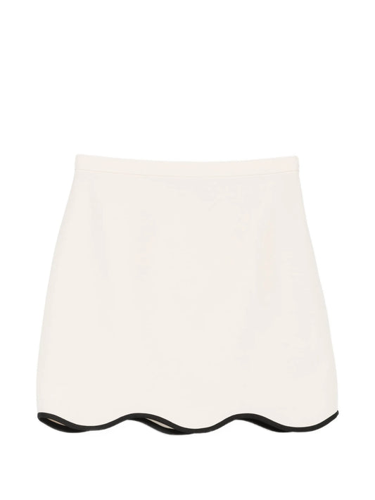 wave-hem mini skirt