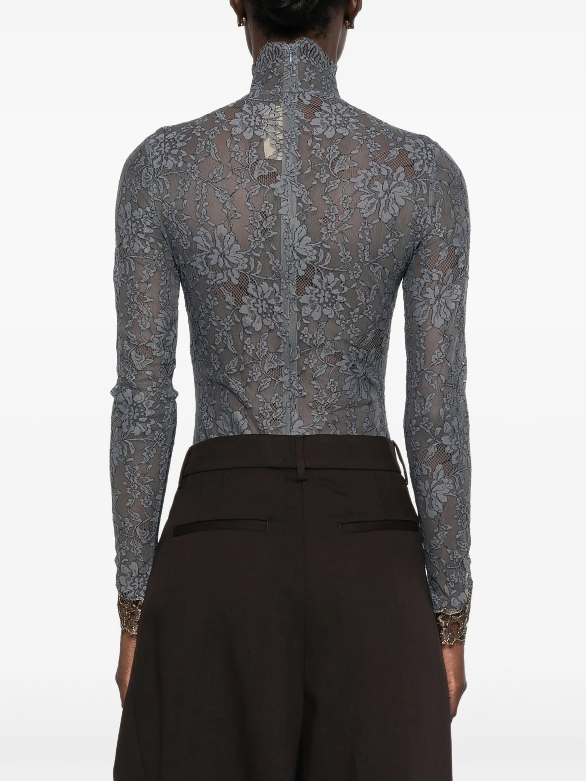 lace-detail long-sleeve bodysuit