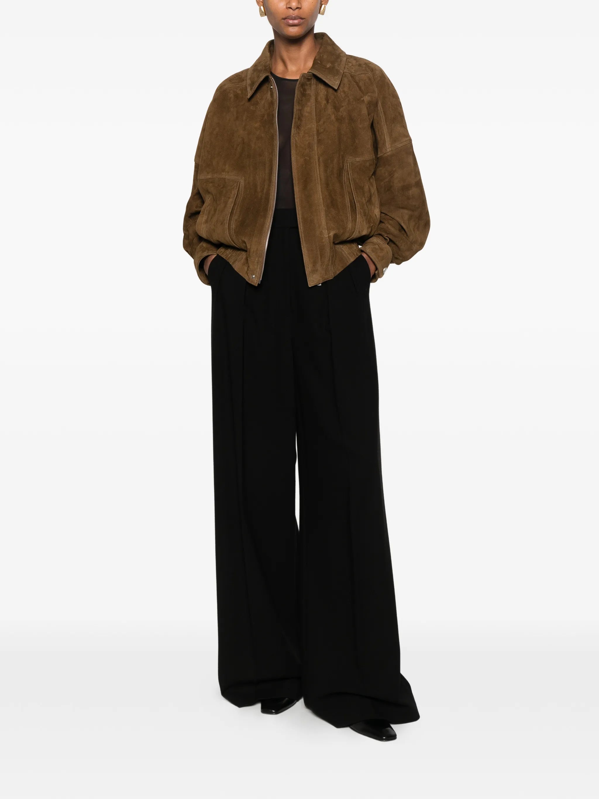 Dalma suede bomber jacket
