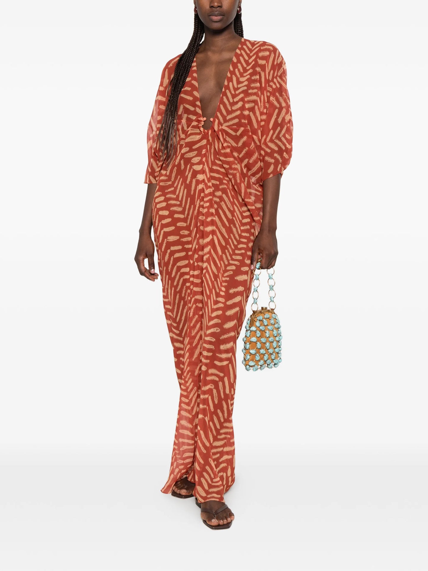 Sensory Tapestry tunic maxi dress