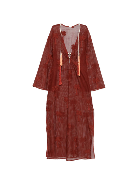 Palm Veil tunic dress