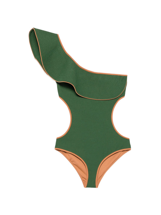 Coastal Dream ruffled-detail swimsuit