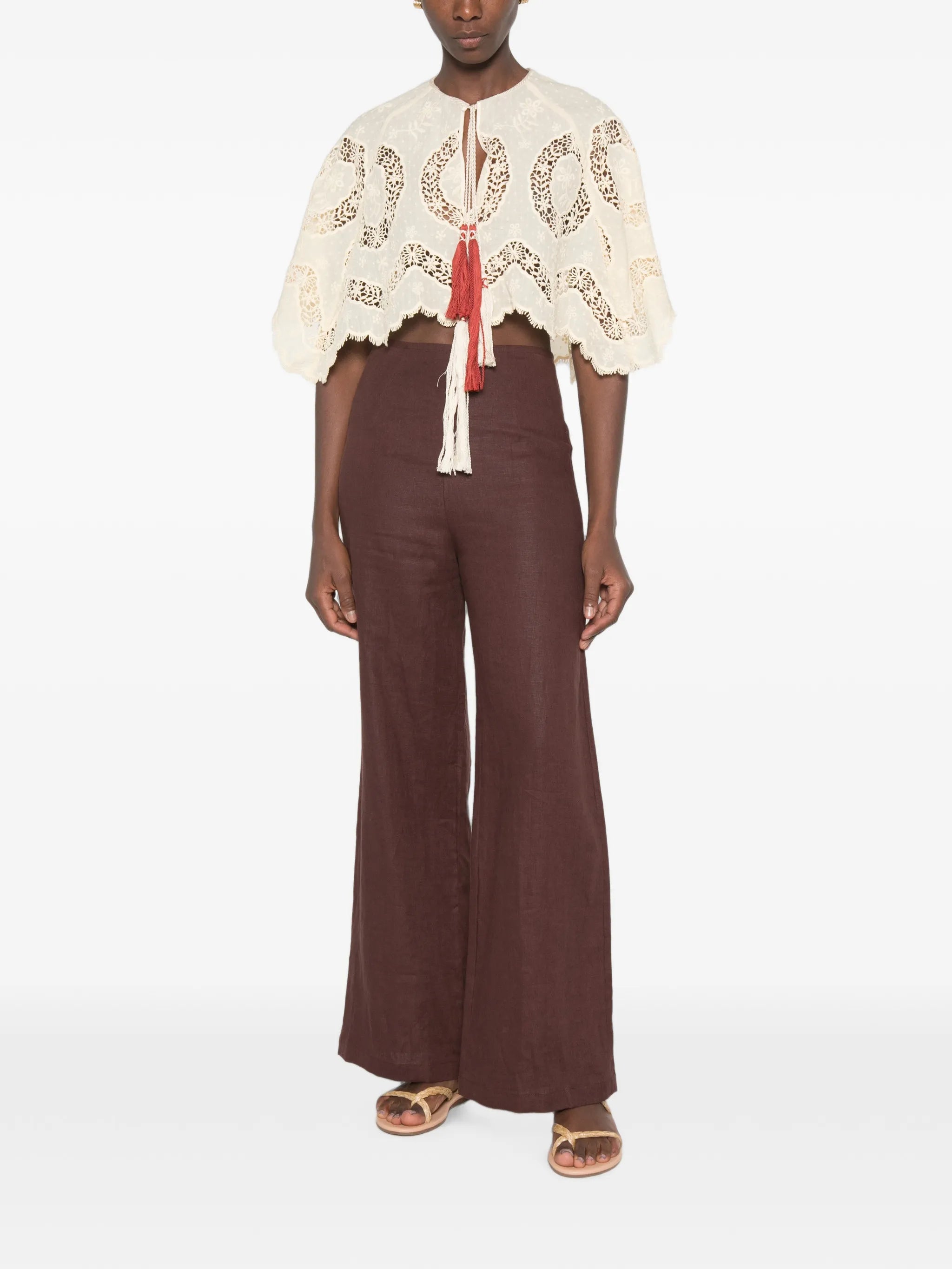 tassel-detail blouse