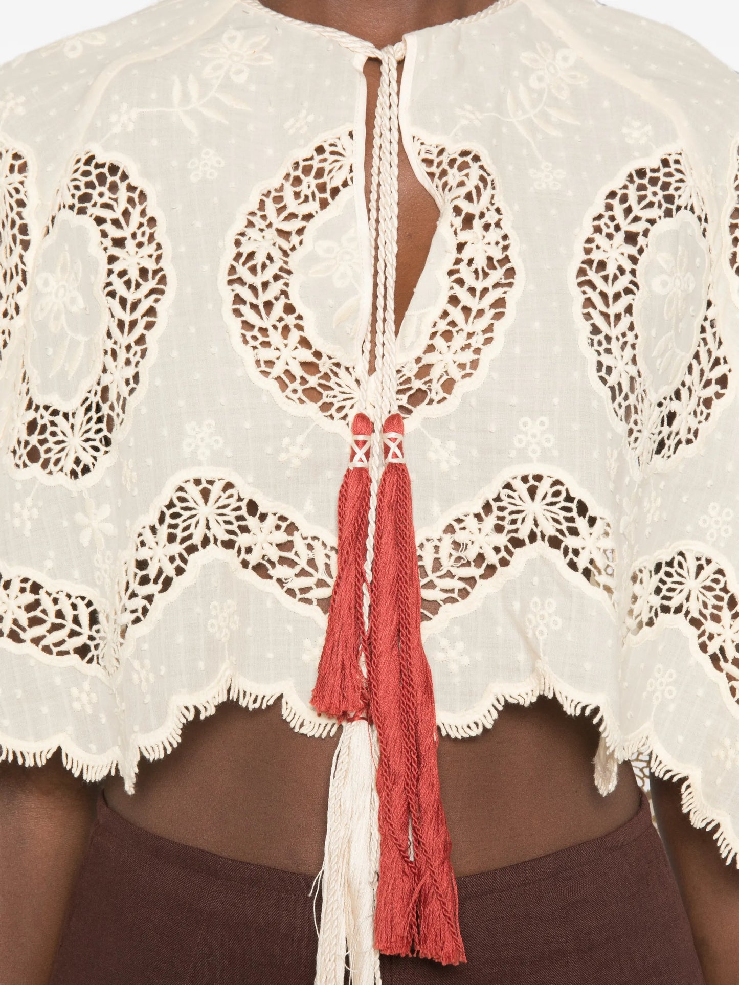 tassel-detail blouse