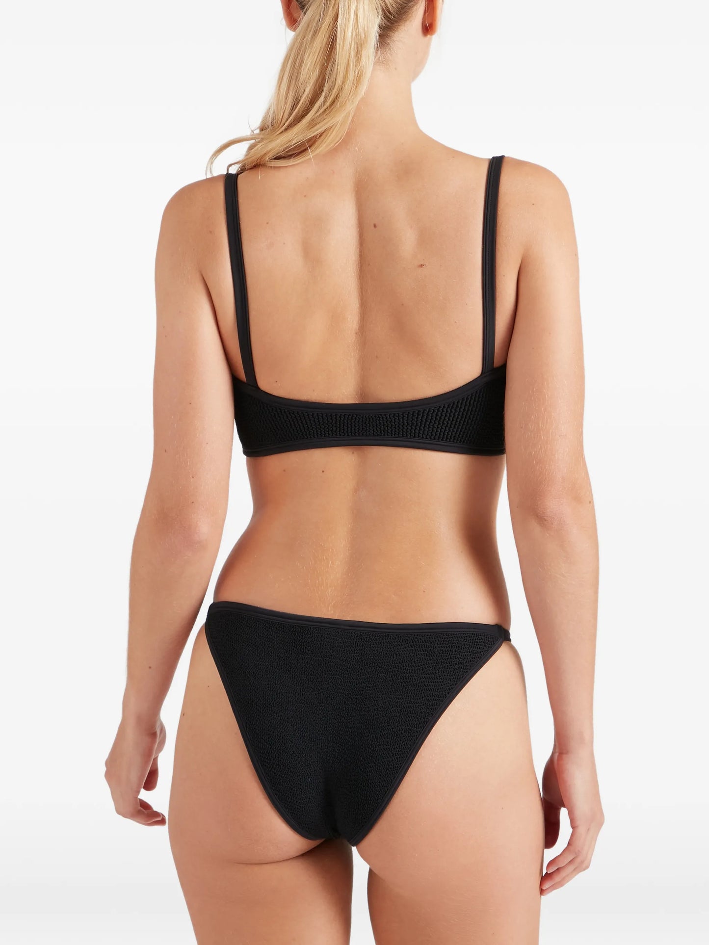 Iris crinkle-effect bikini
