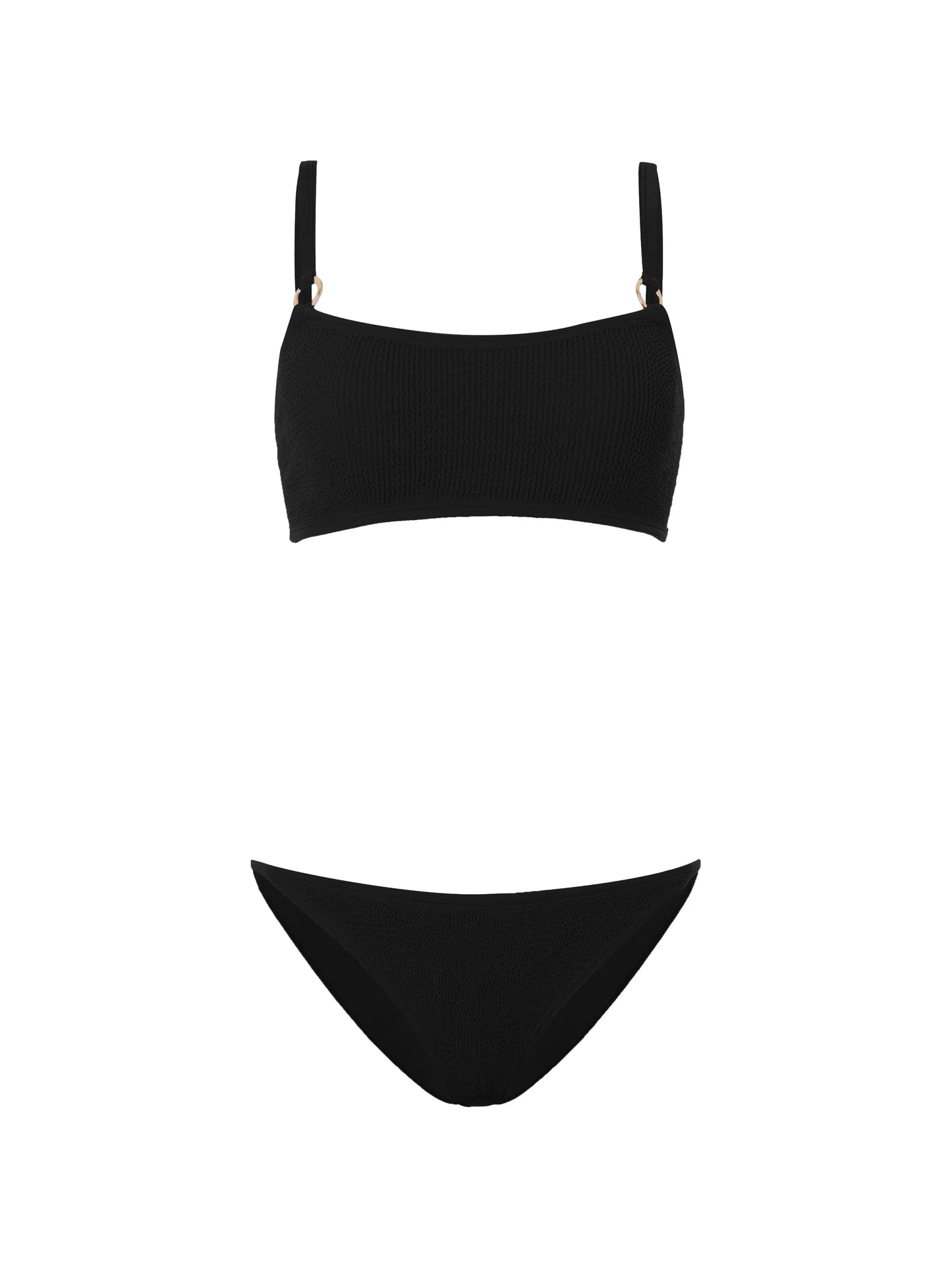 Iris crinkle-effect bikini