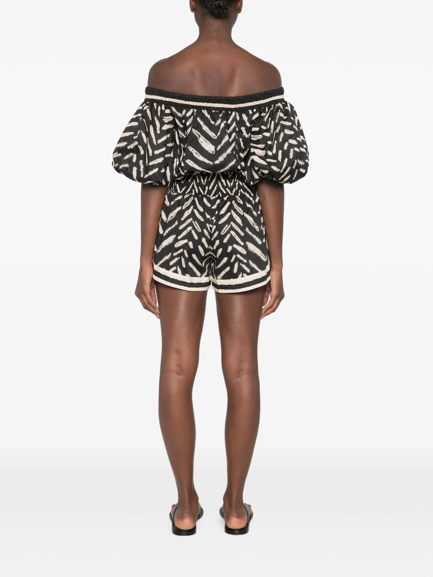 geometric-pattern jumpsuit