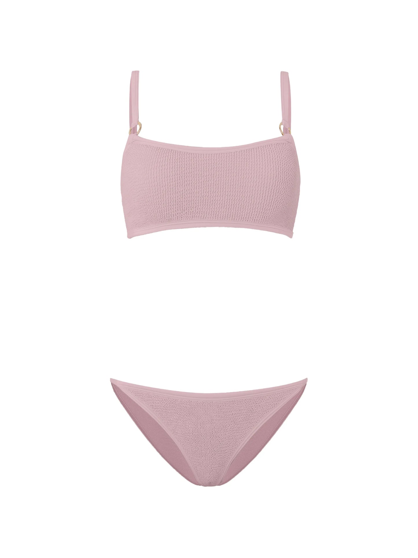 Iris crinkle-effect bikini