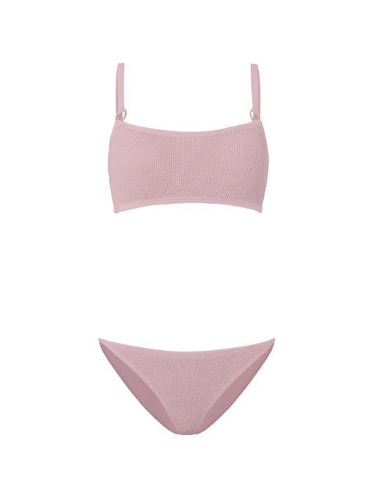 Iris crinkle-effect bikini