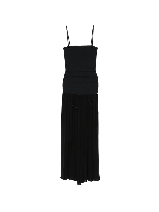 square-neck maxi dress