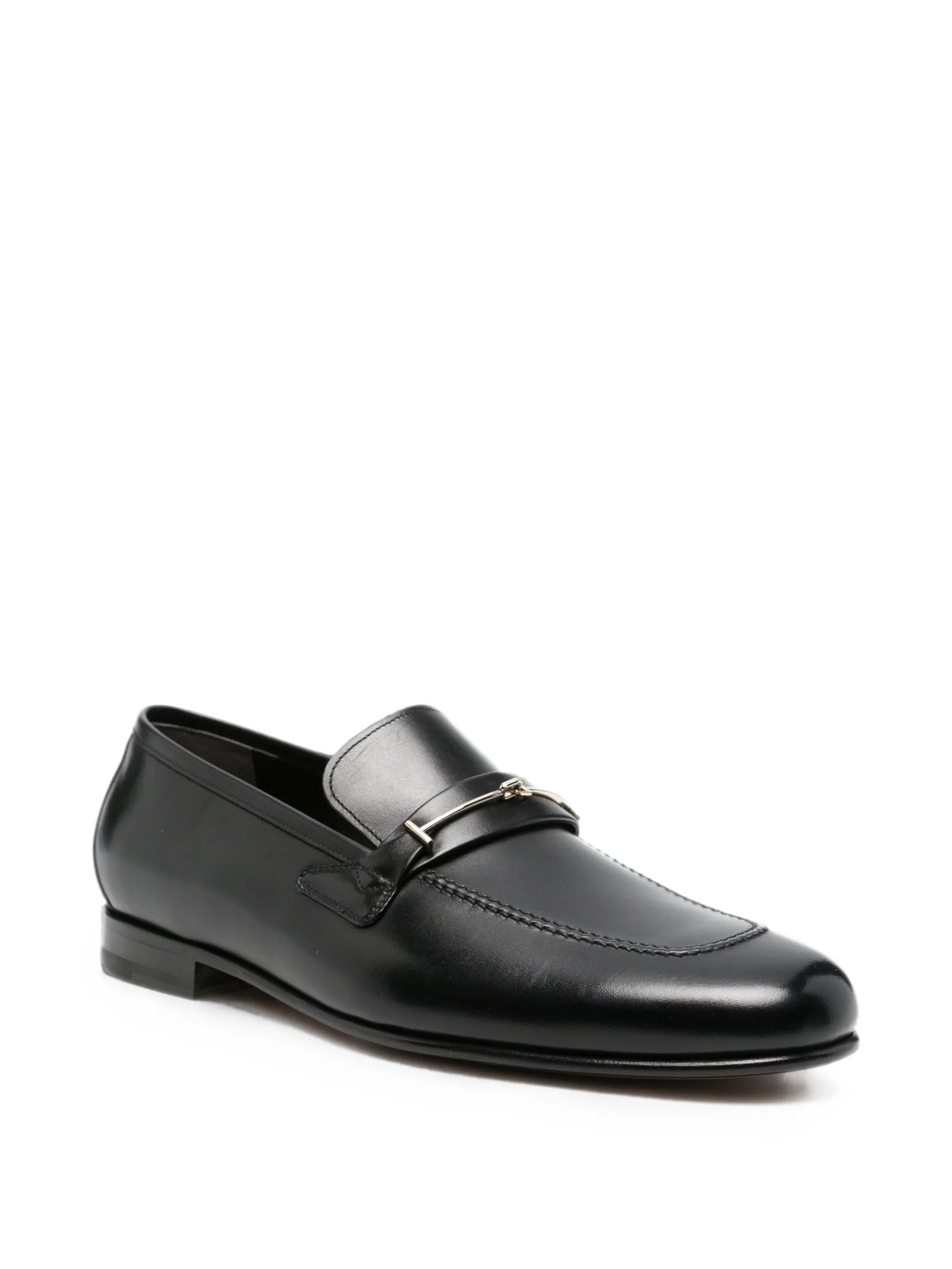 Gigi T-hardware leather loafers