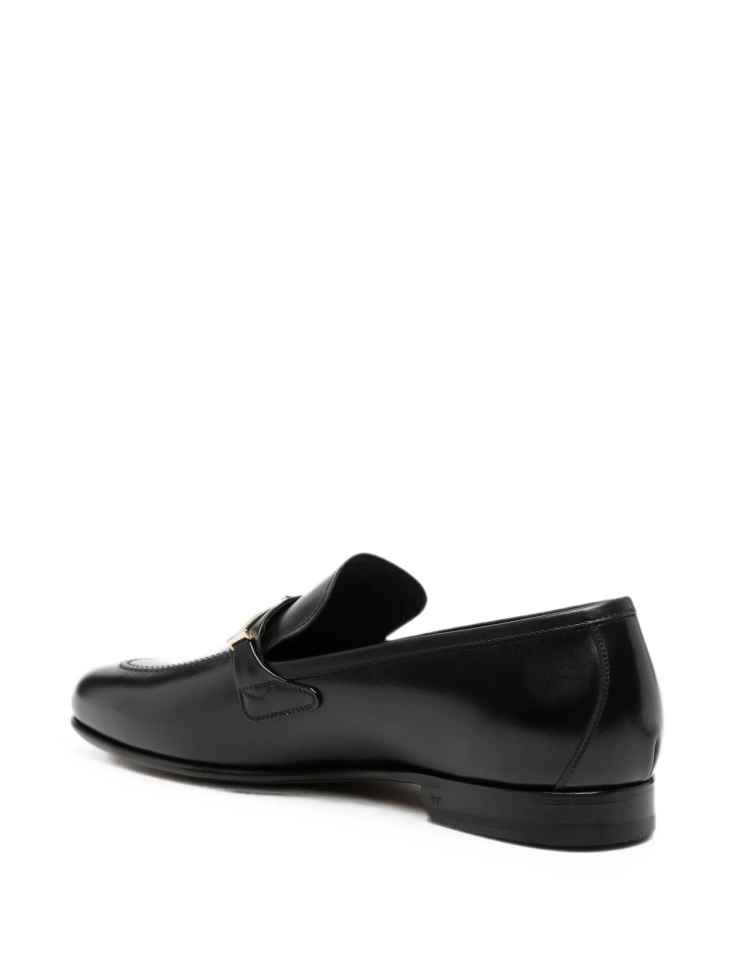 Gigi T-hardware leather loafers