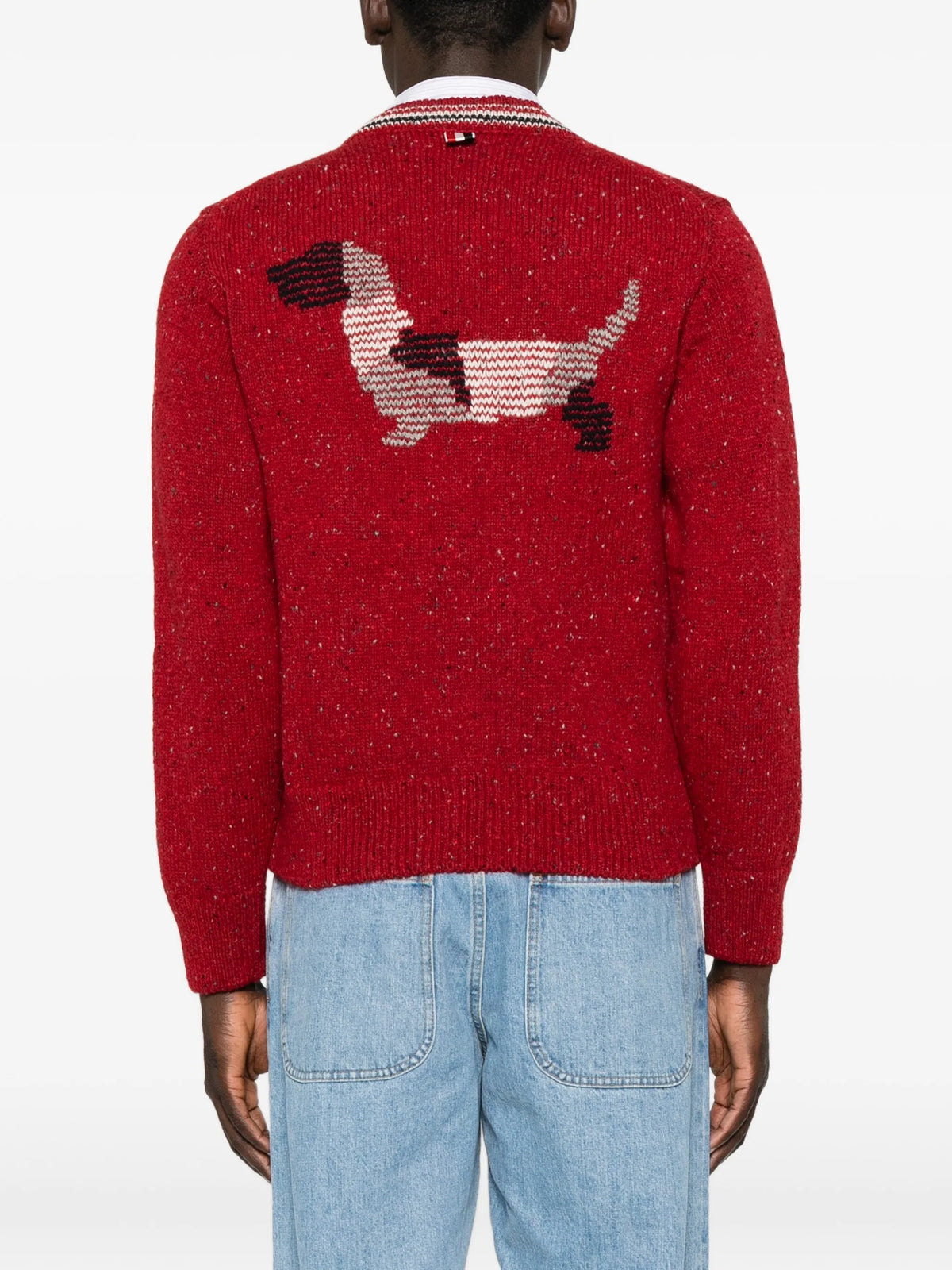 Donegal Hector Intarsia Patchwork cardigan