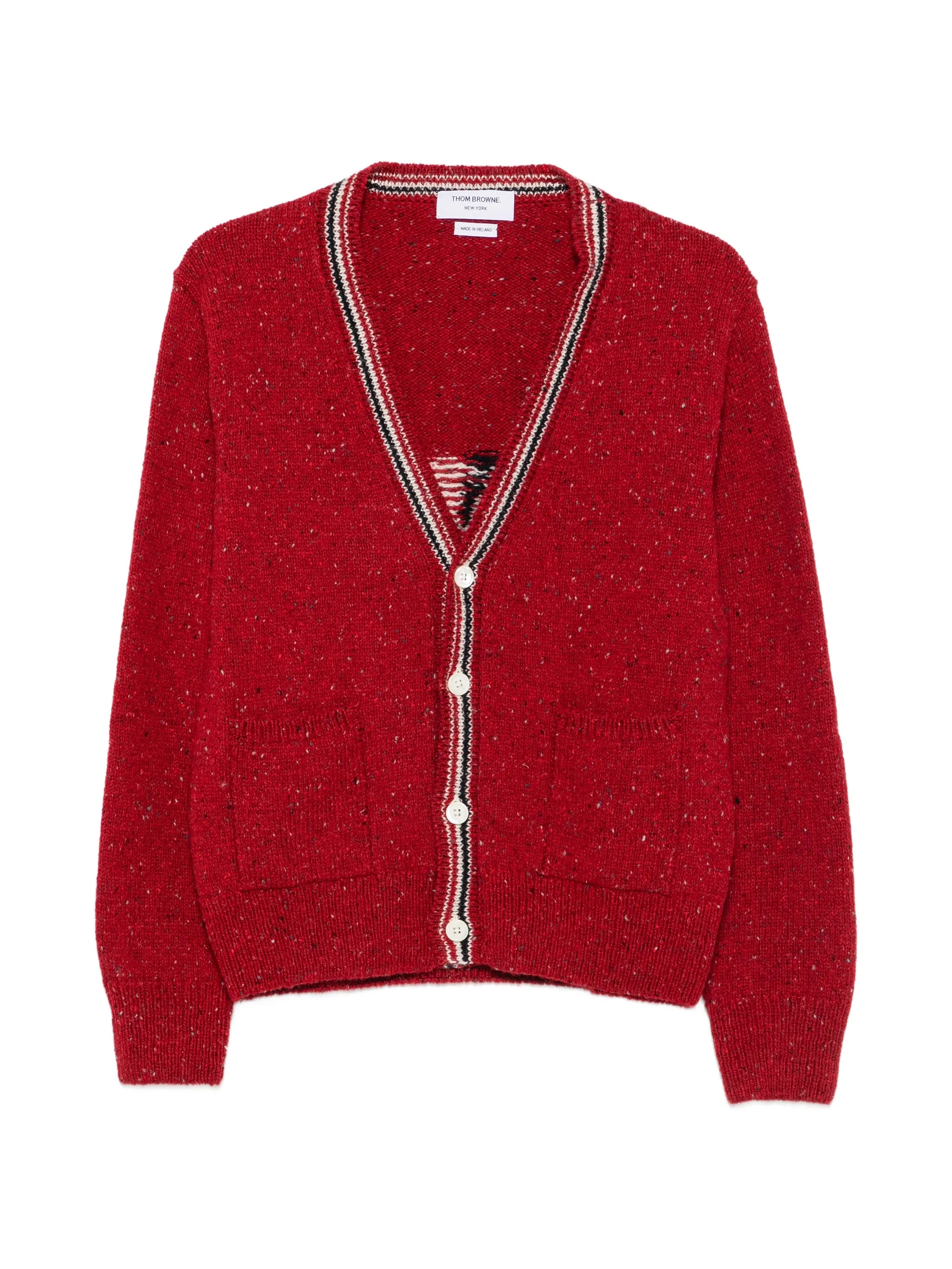 Donegal Hector Intarsia Patchwork cardigan