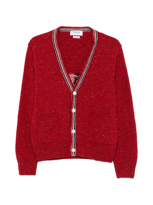 Donegal Hector Intarsia Patchwork cardigan