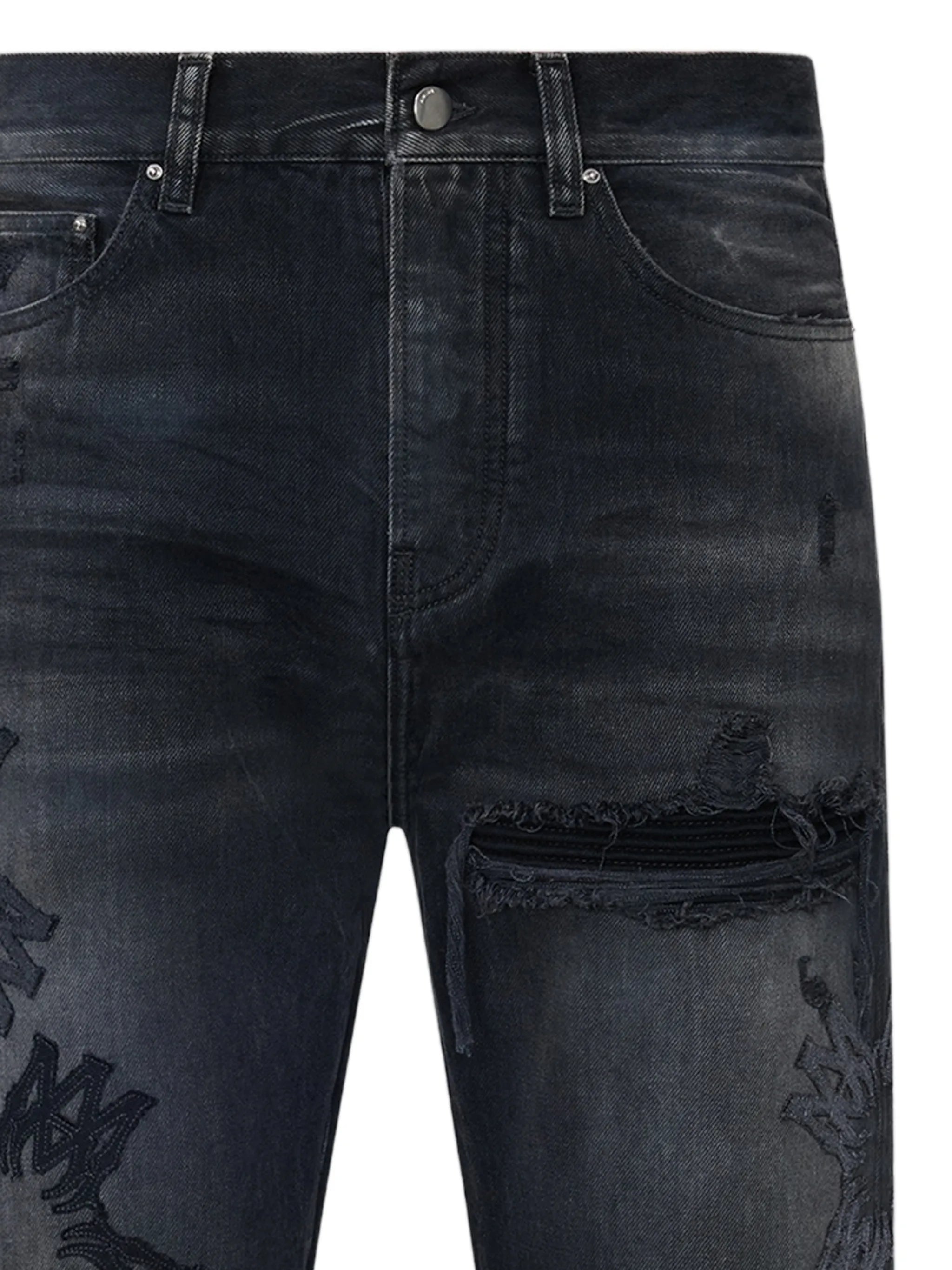 Ma Quad distressed-effect jeans