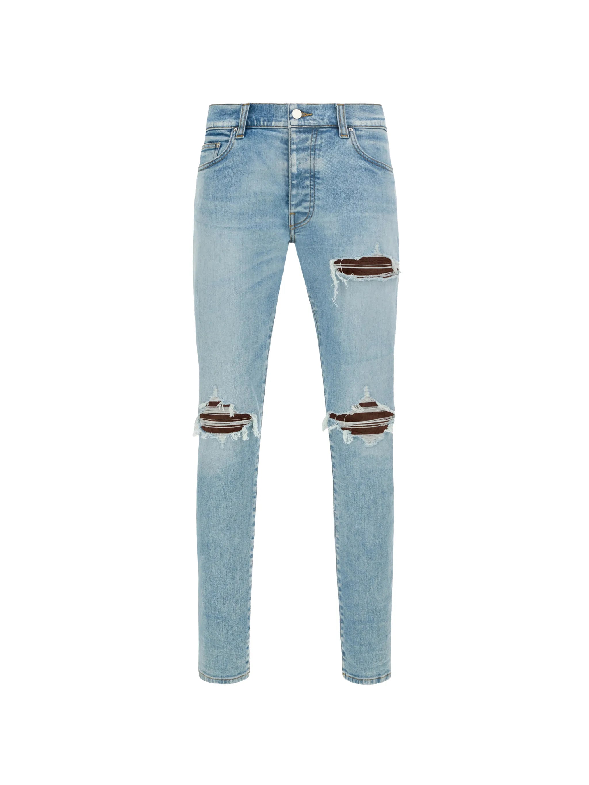 Mx1 ripped-design jeans