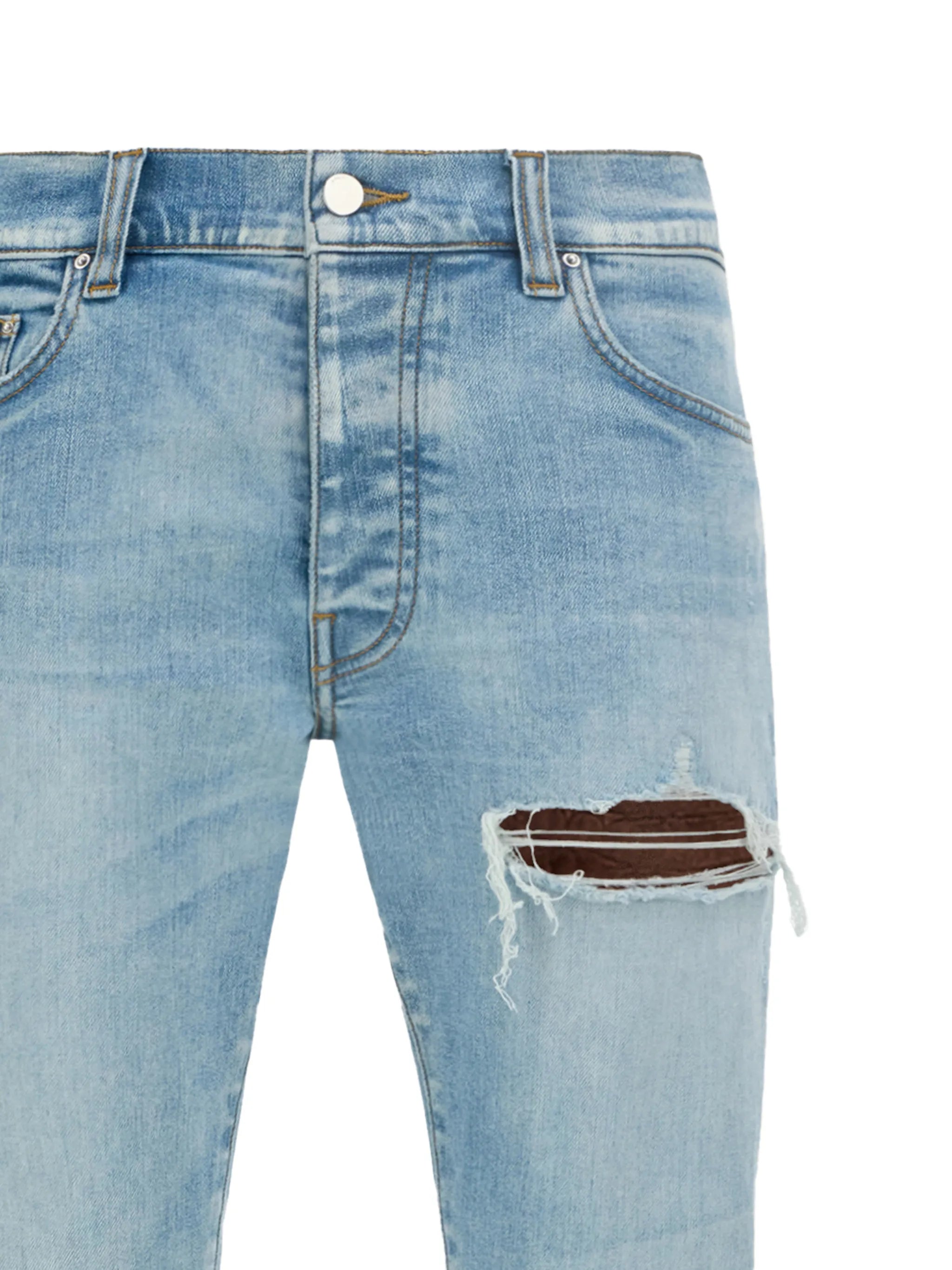 Mx1 ripped-design jeans