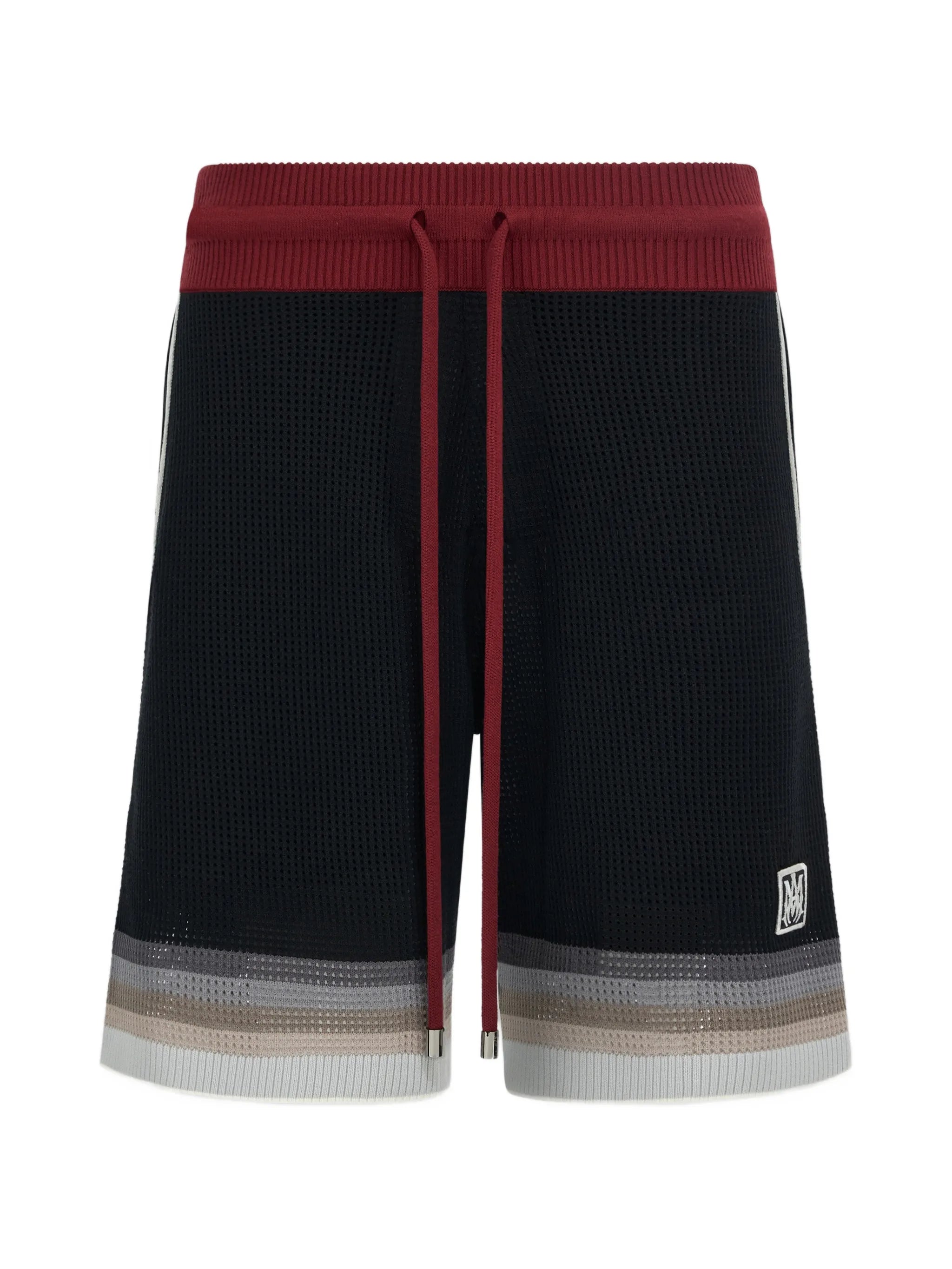 striped knitted shorts