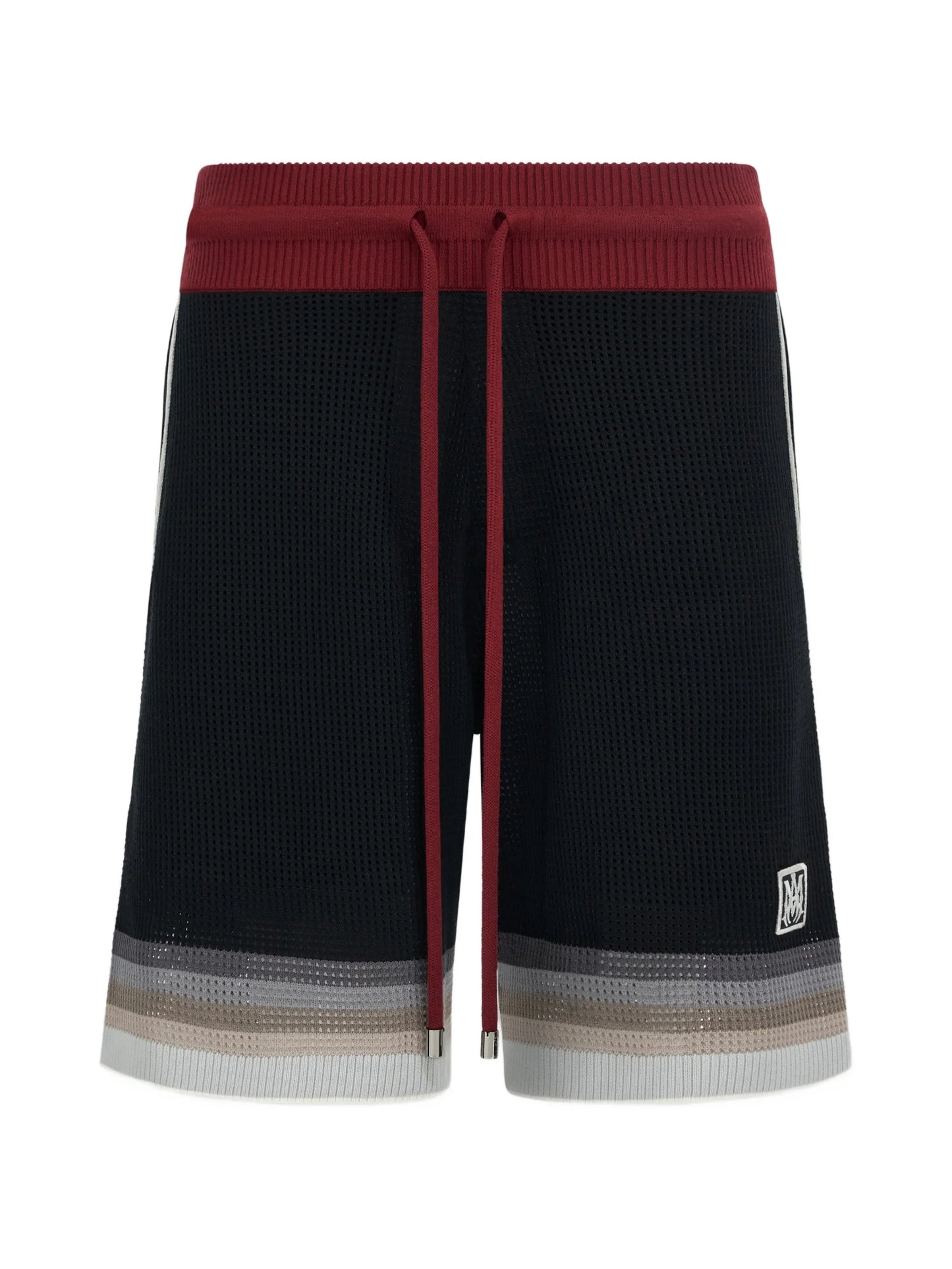 striped knitted shorts