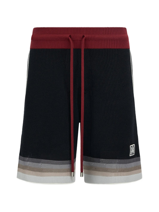 Ma Sport striped knitted shorts