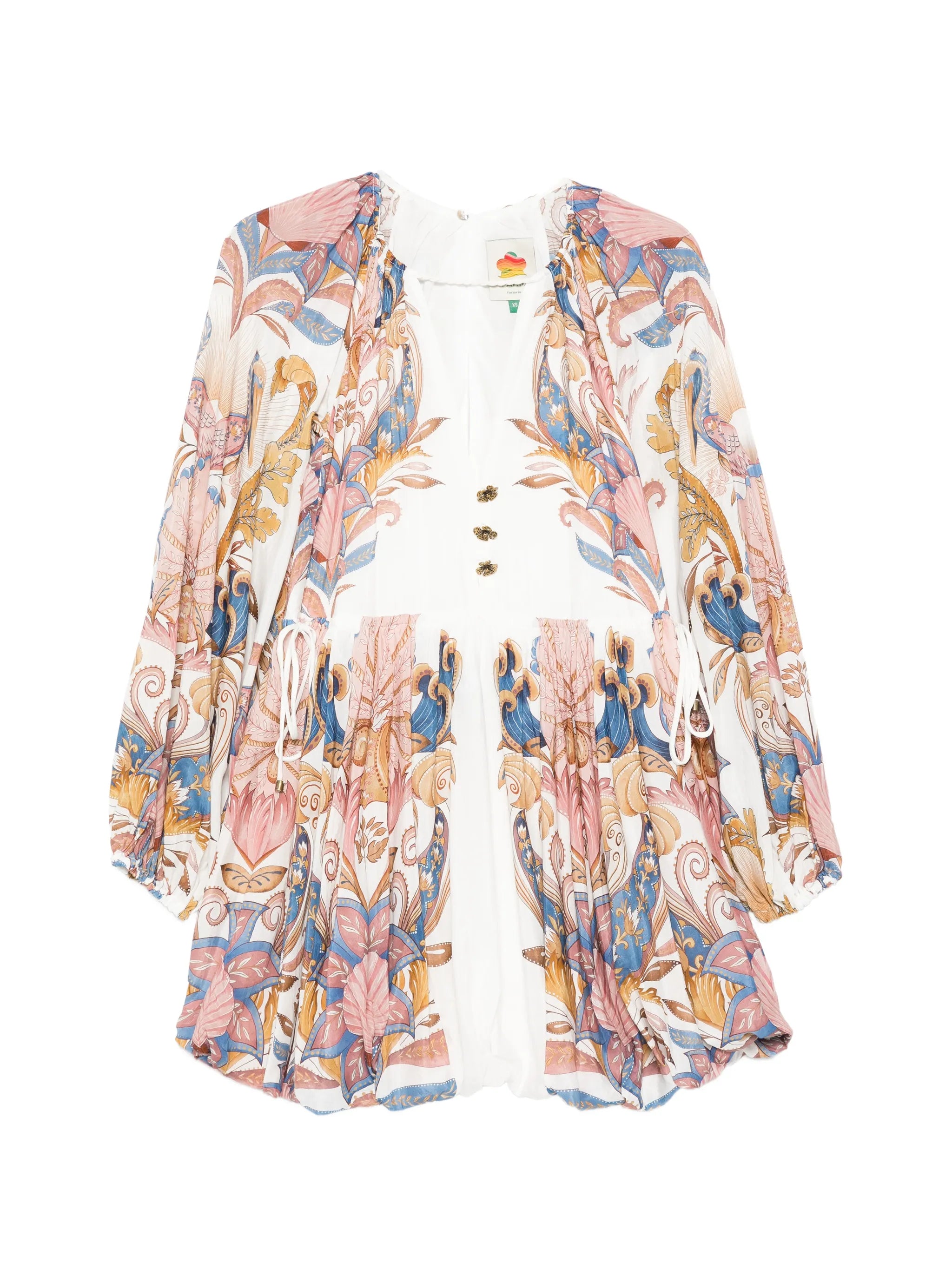 Sea Garden floral-print mini dress