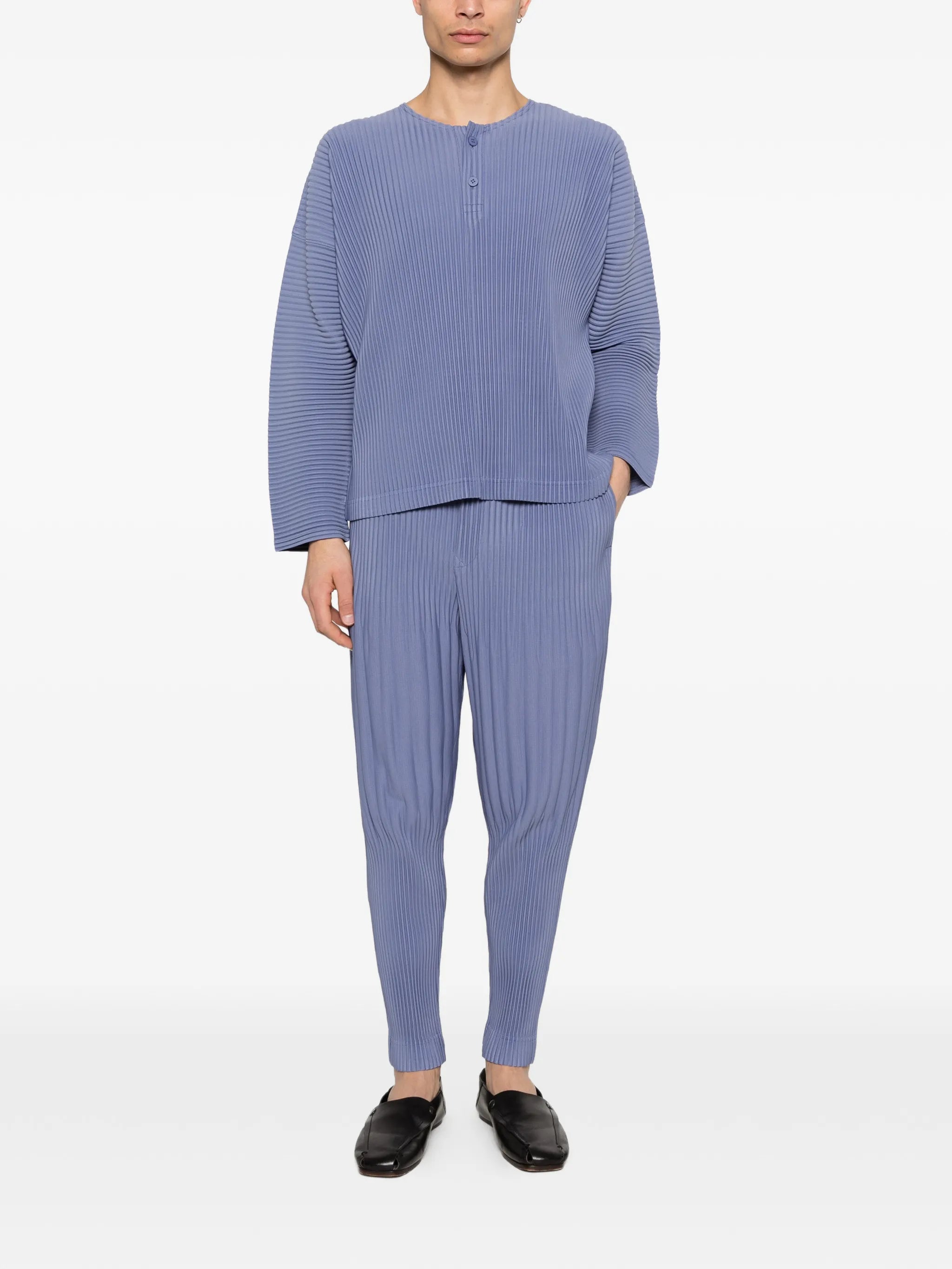 February pleated buttoned T-shirt