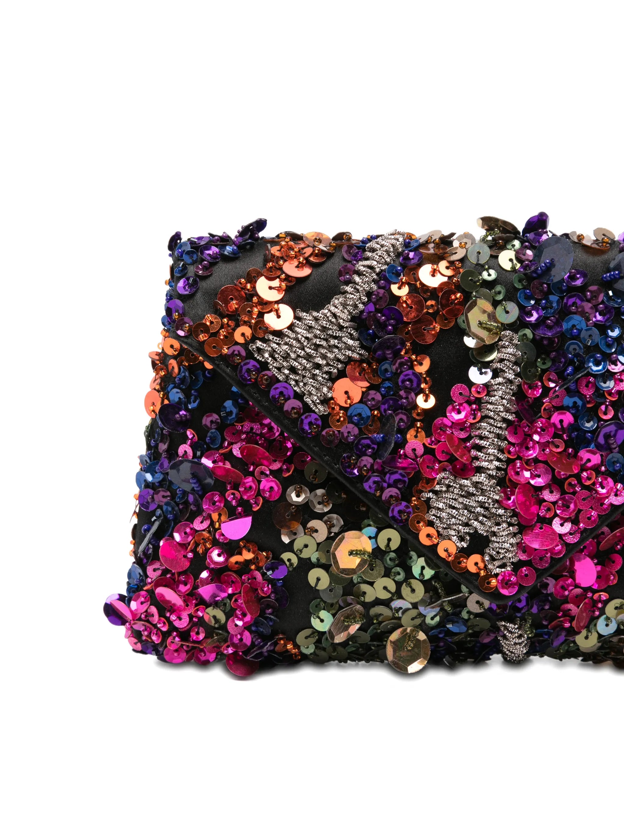 embellished clutch bag