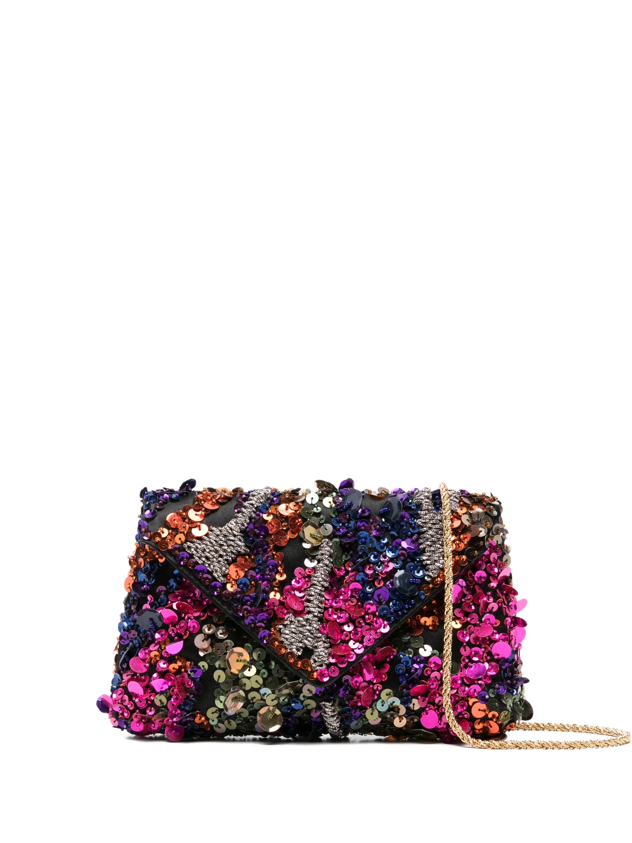 embellished clutch bag