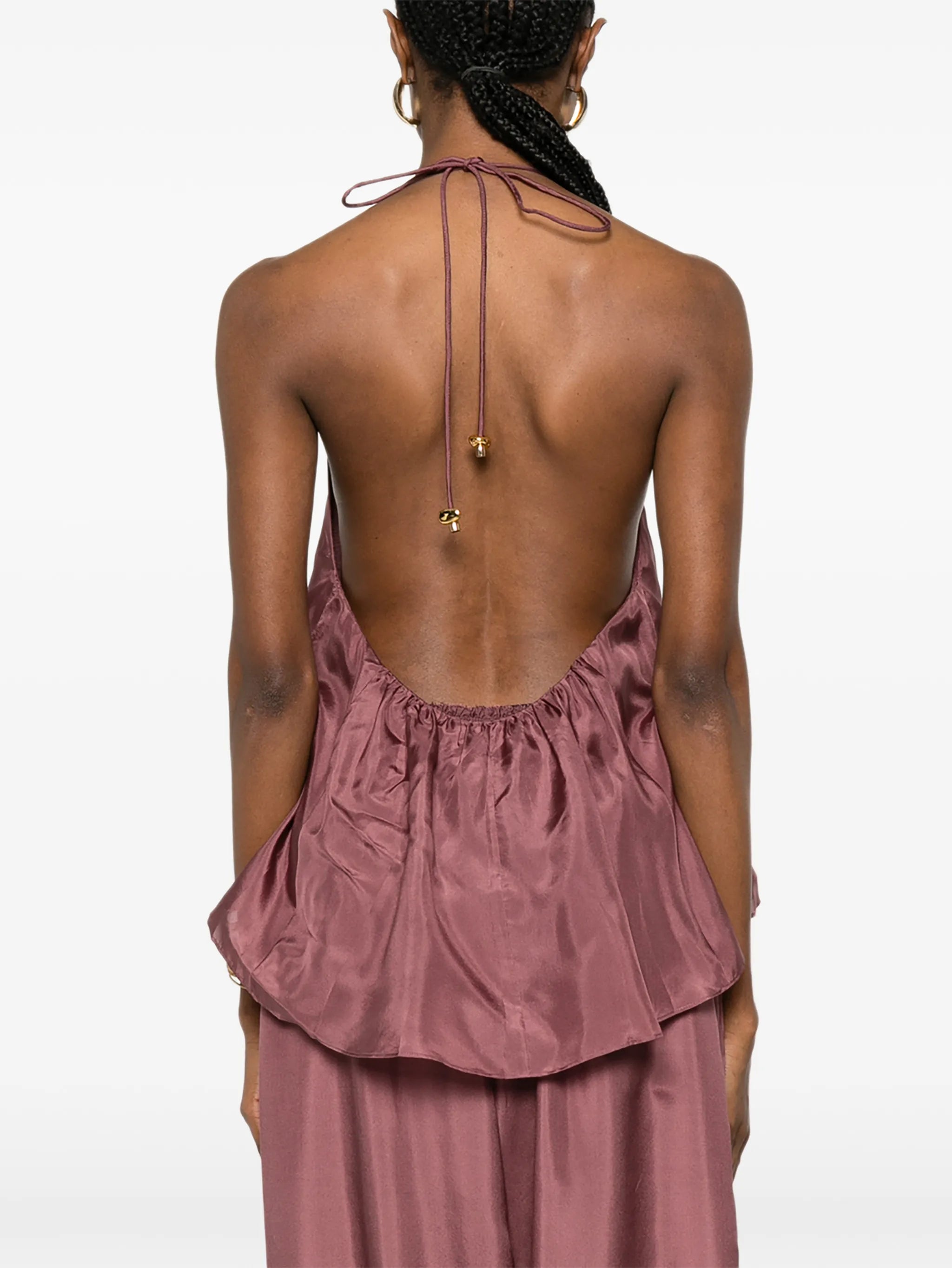 Aster gathered bead cami