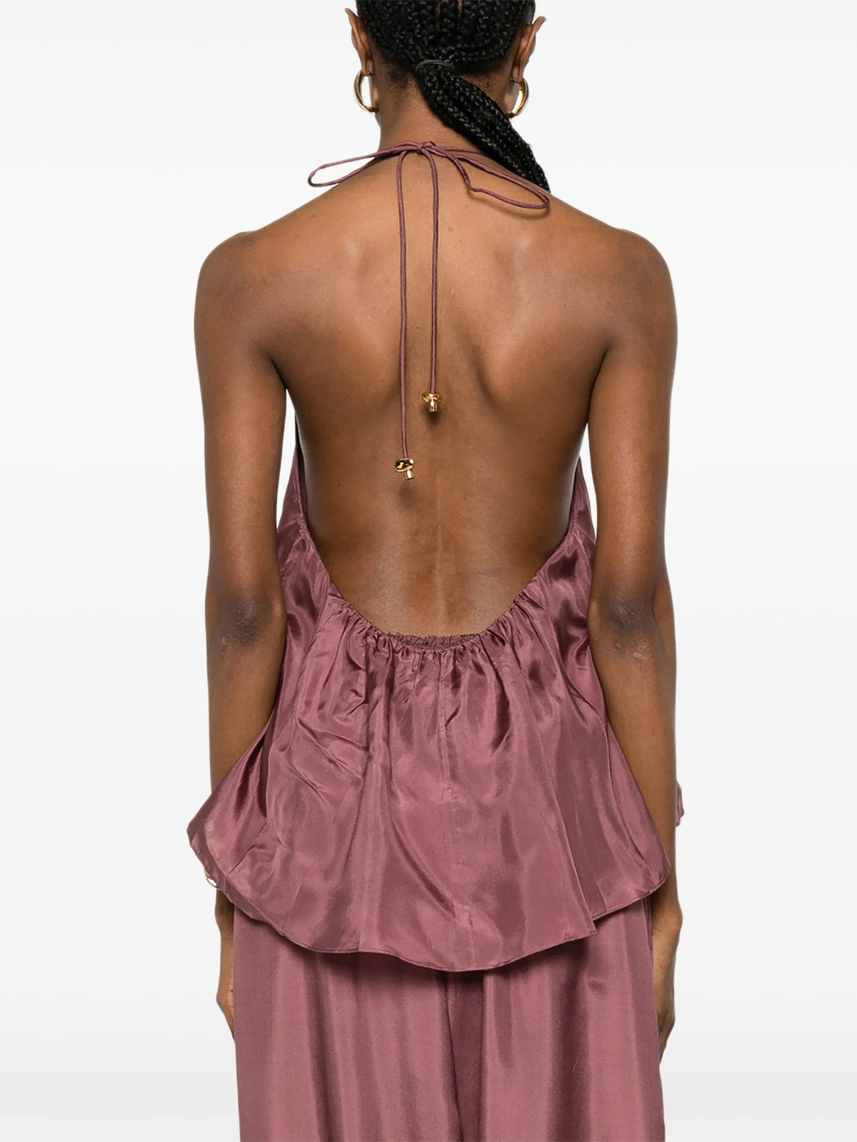 Aster gathered bead cami