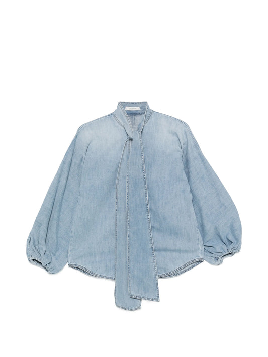 Indra tie-neck blouse