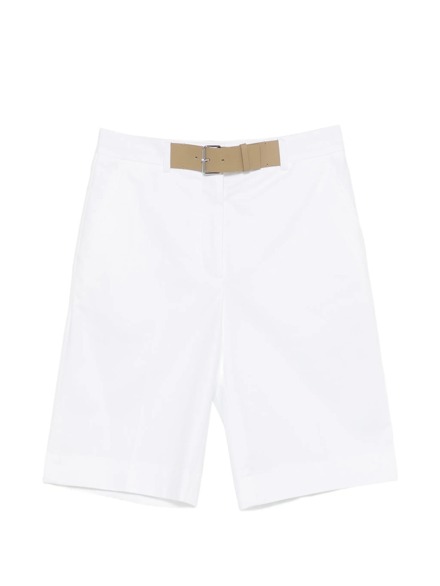 Double T pleated shorts