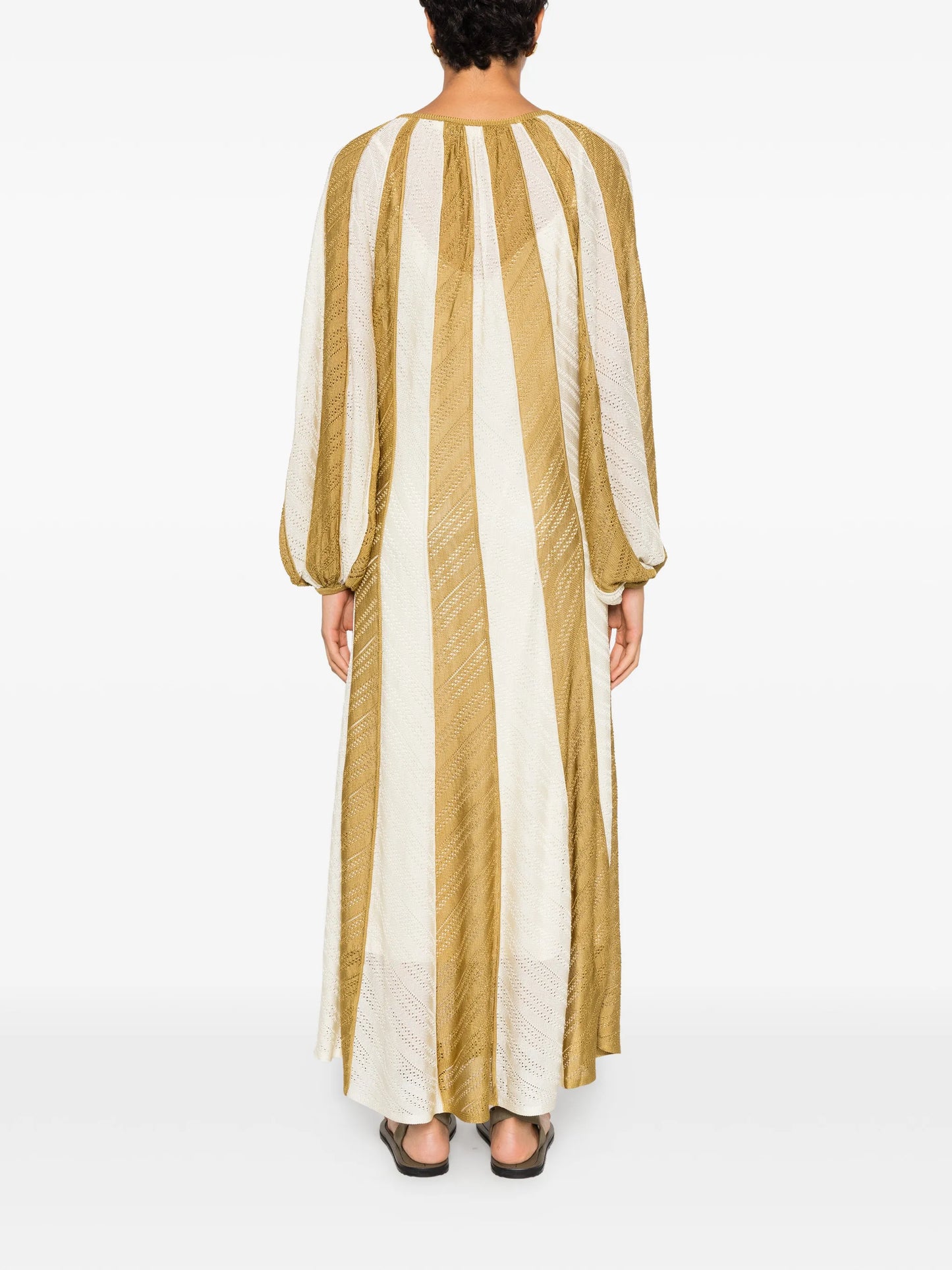 Mahon Splice long-sleeve striped maxi dress