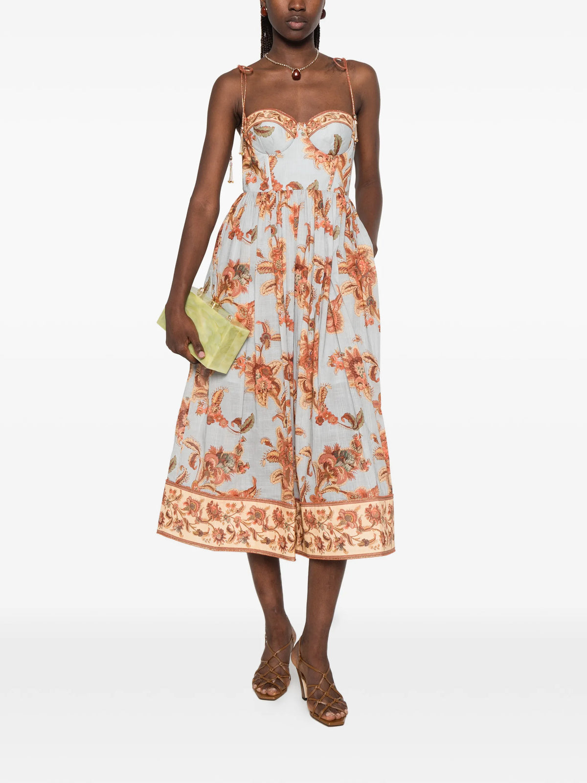 Aster corset midi dress