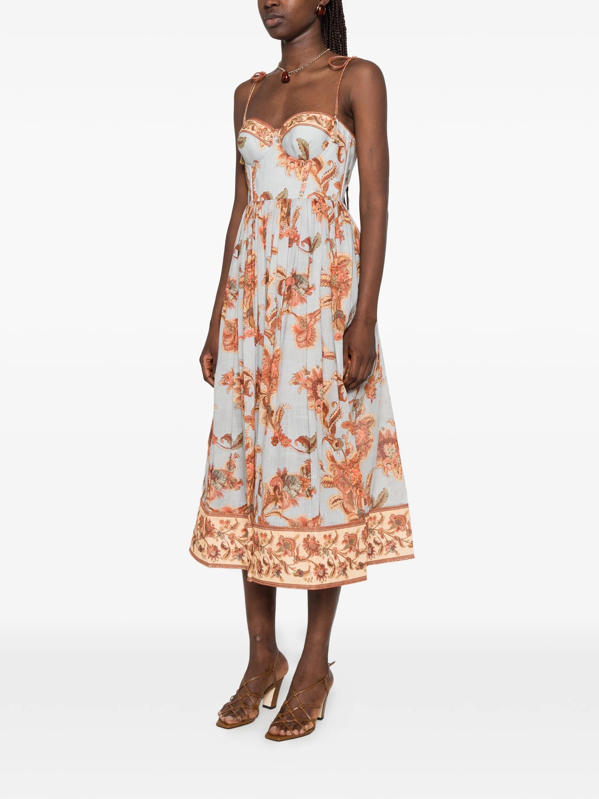 Aster corset midi dress