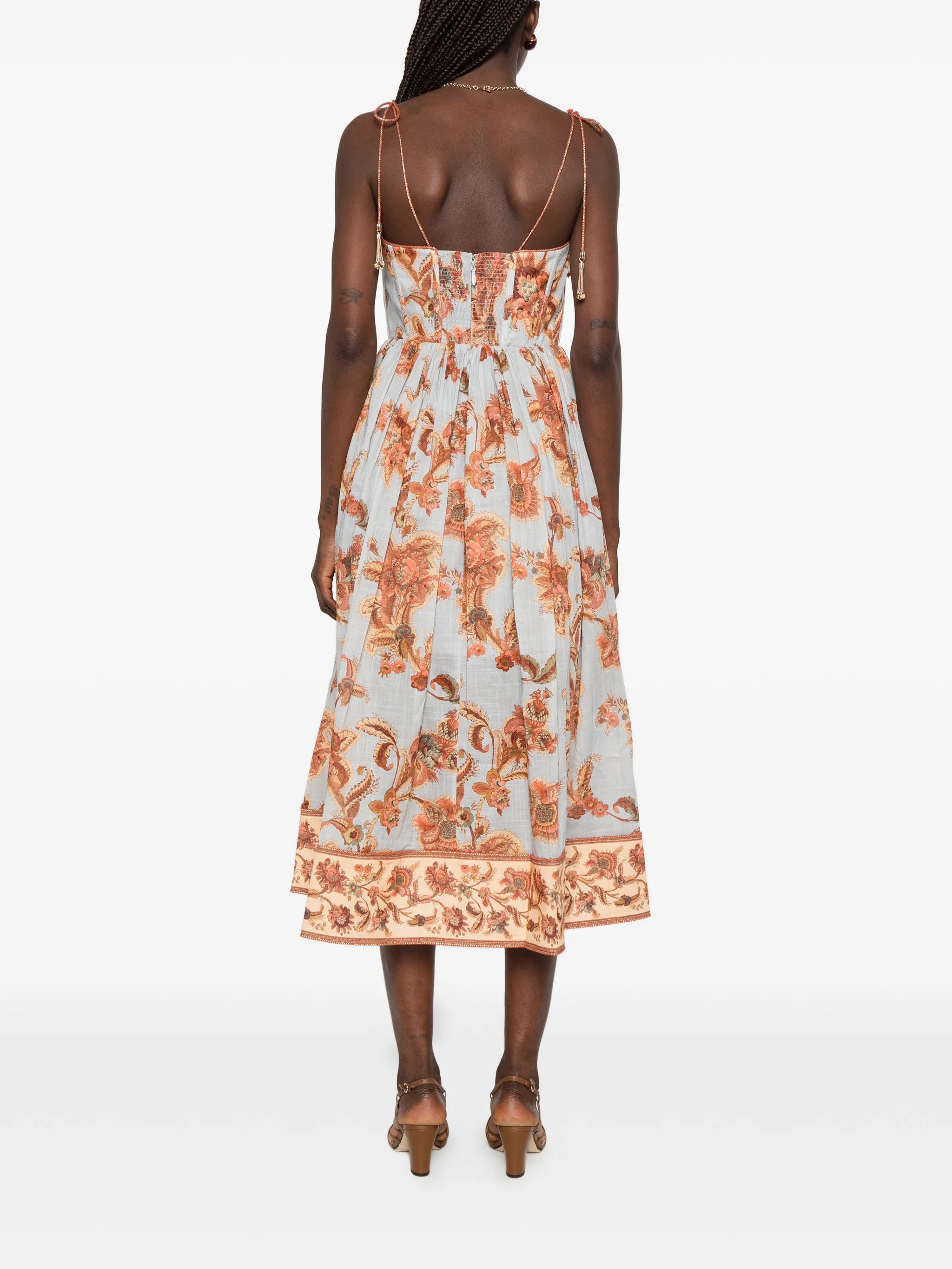 Aster corset midi dress