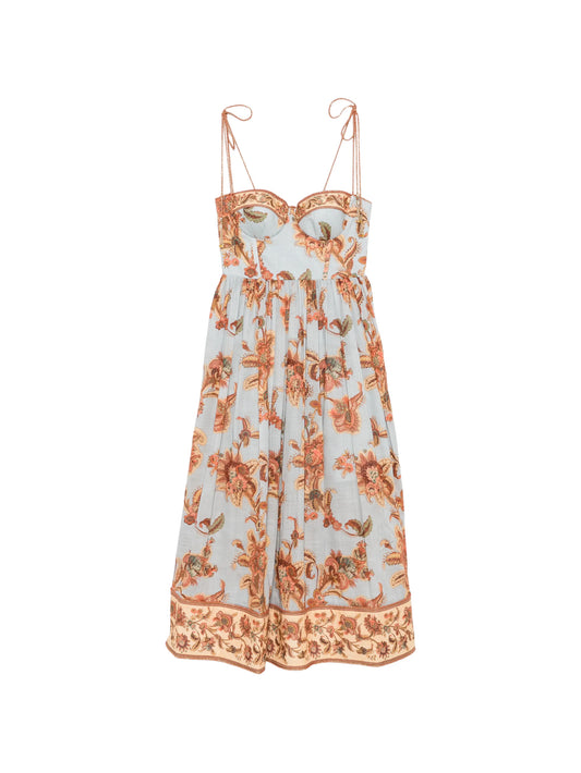 Aster corset midi dress