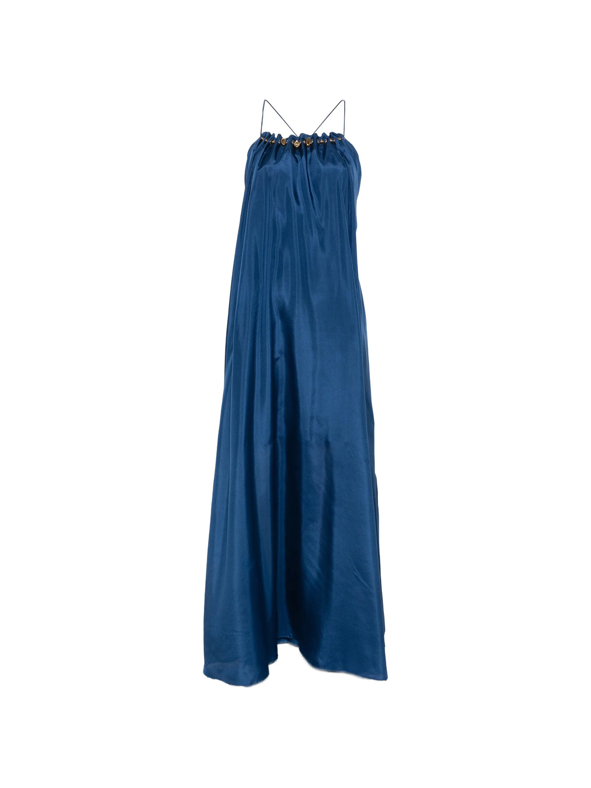 Aster gathered bead maxi dress